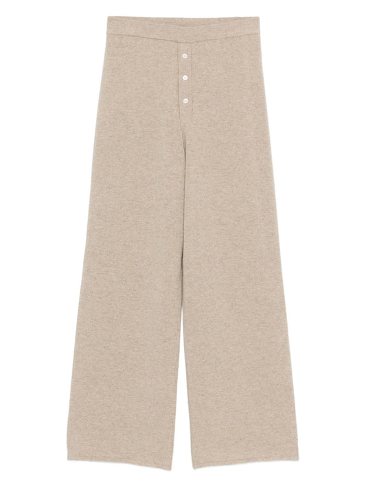 cashmere straight-leg trousers