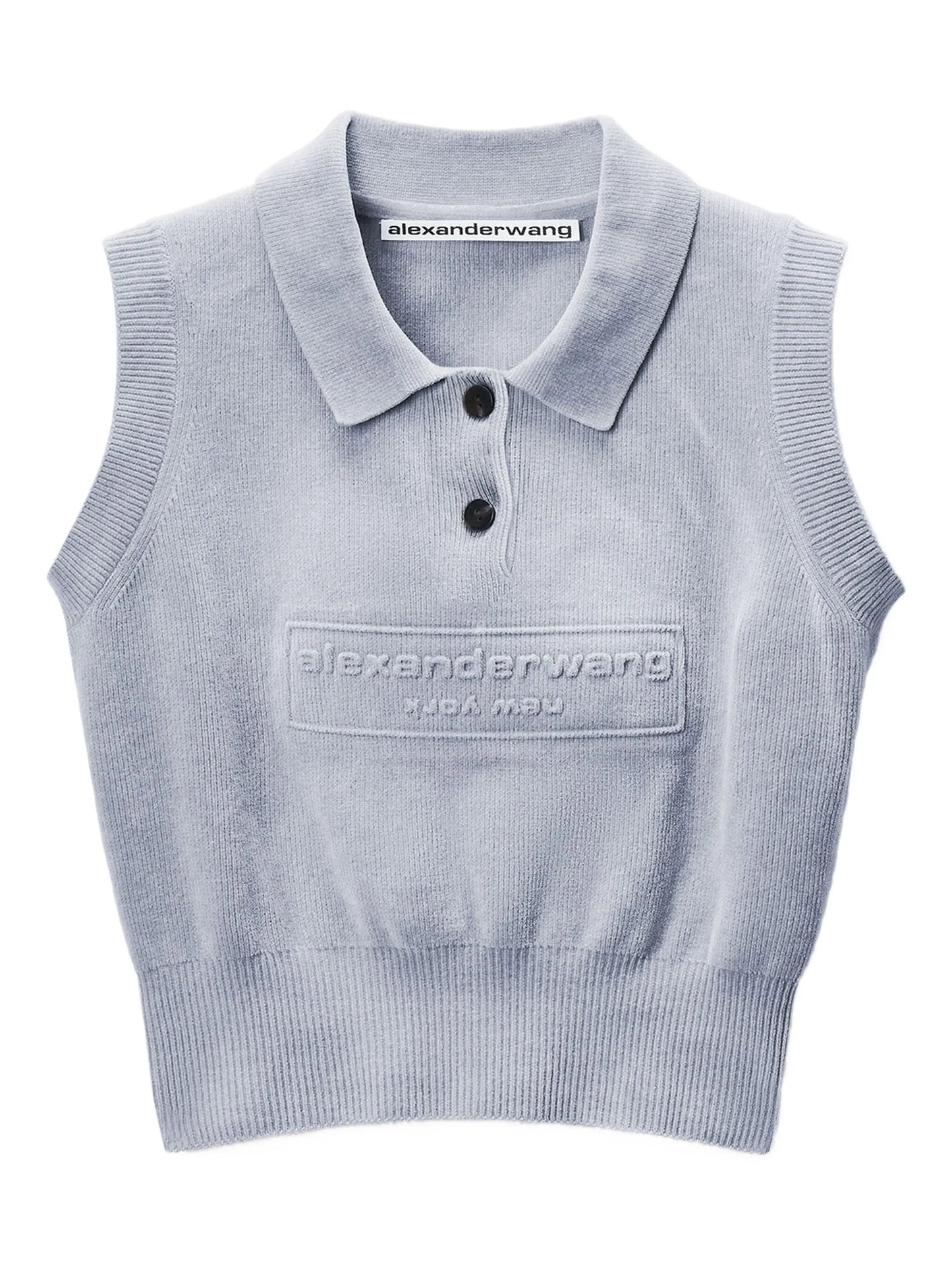 logo-embossed polo top