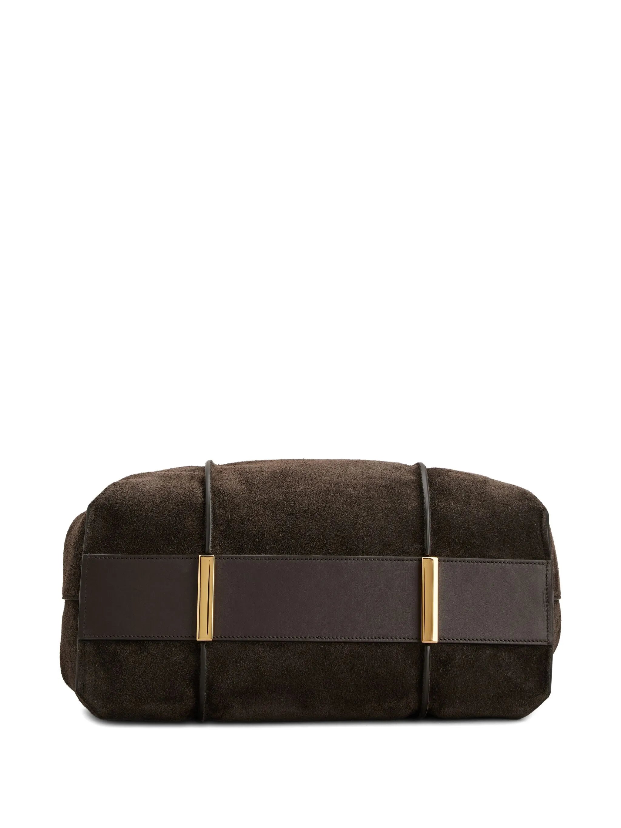 medium T-Bar suede shoulder bag