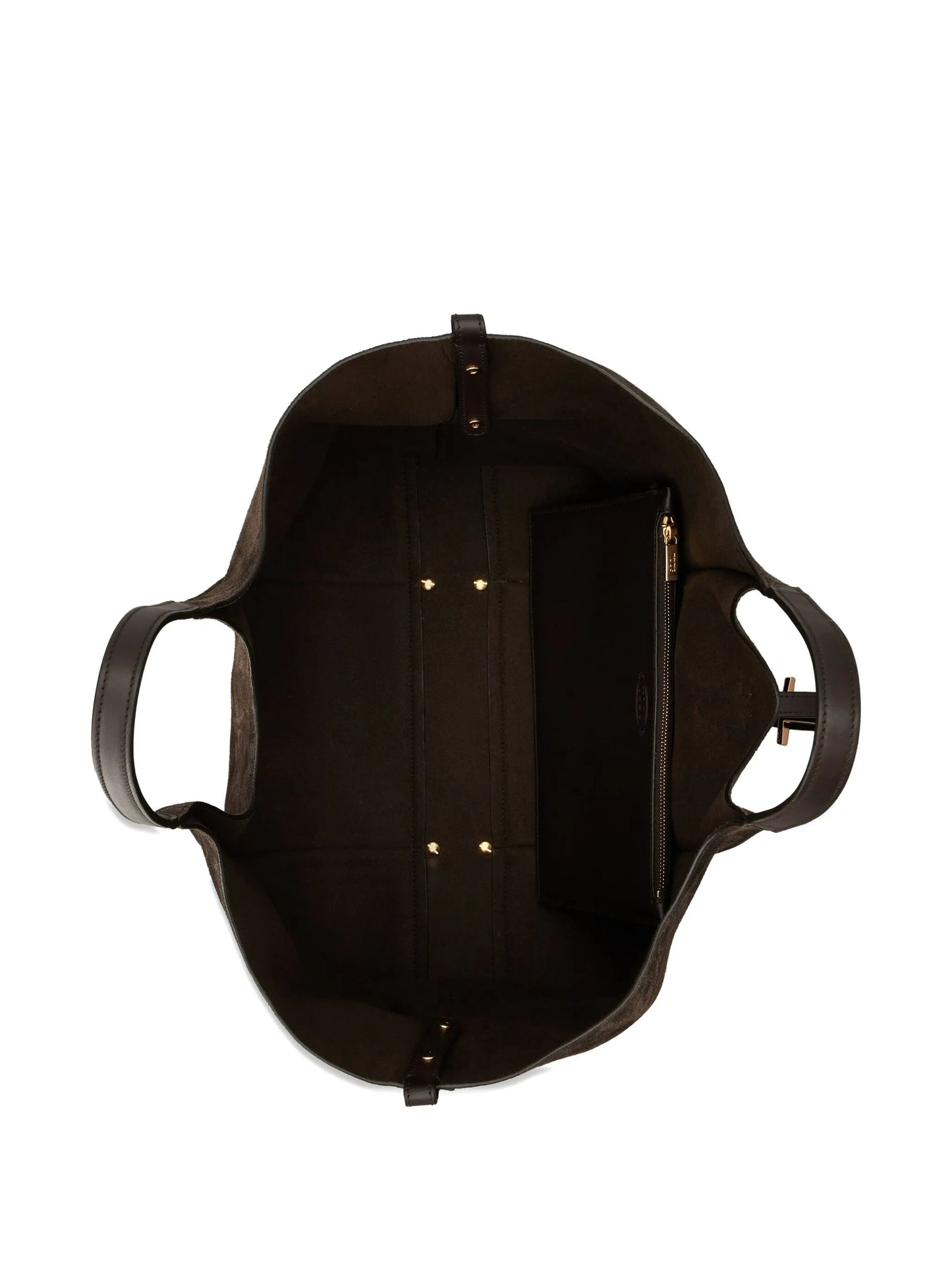 medium T-Bar suede shoulder bag