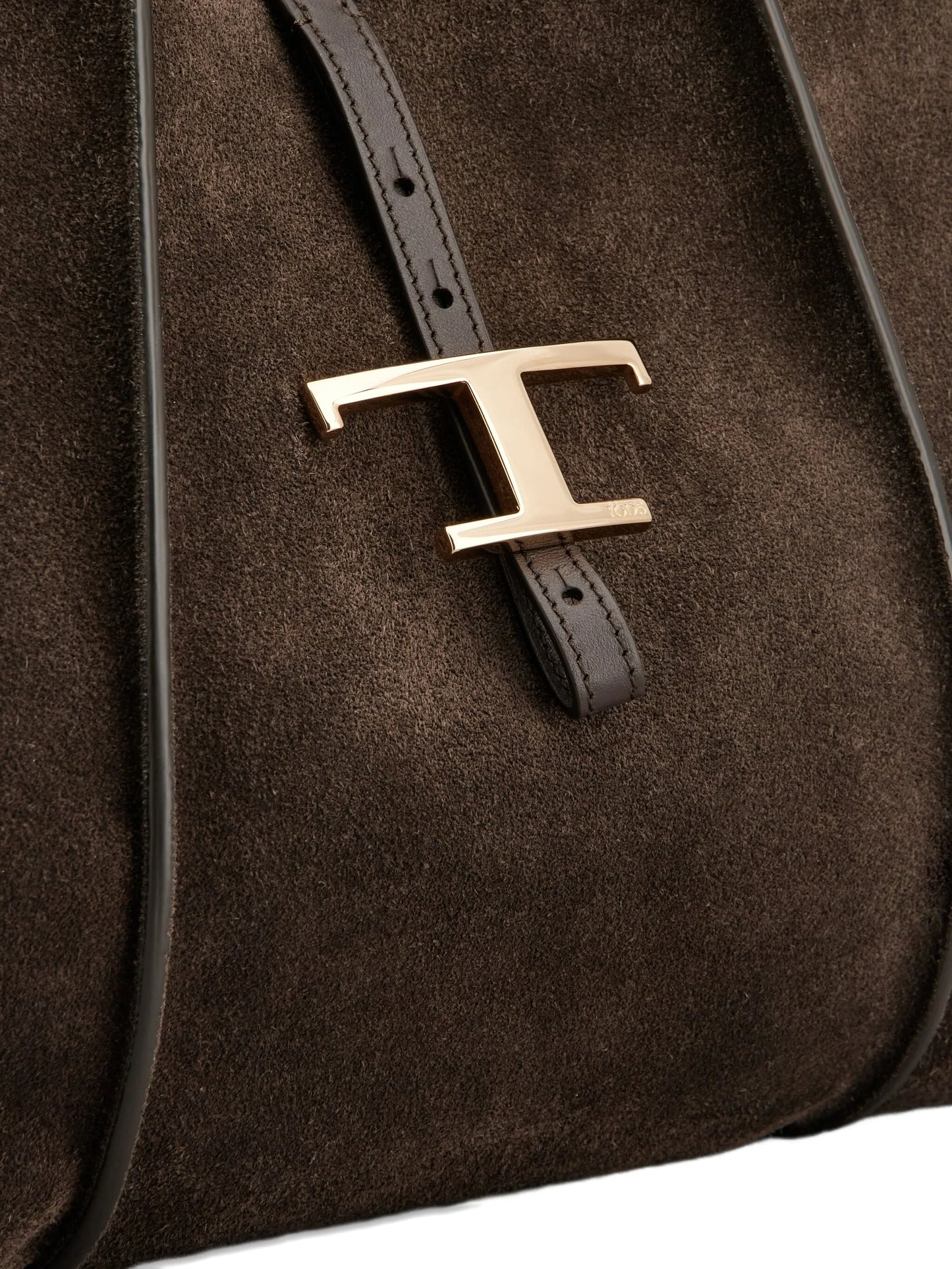 medium T-Bar suede shoulder bag