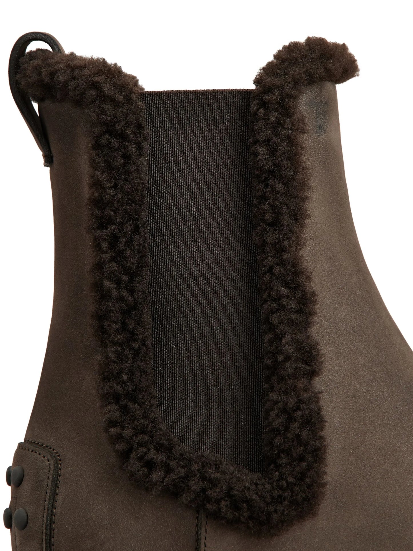 faux-fur trim Chelsea boots