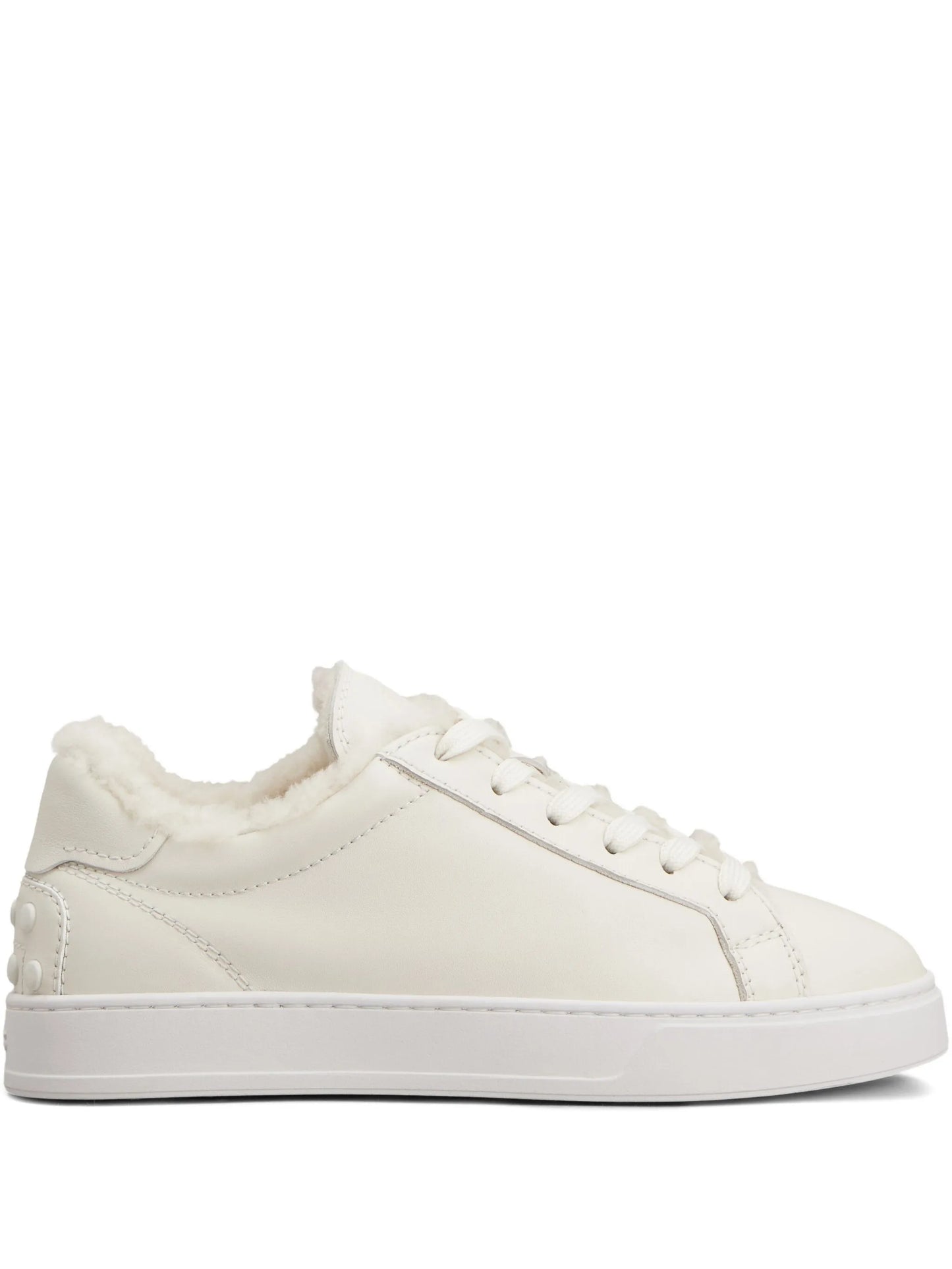 shearling-trimmed sneakers