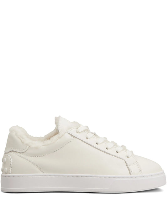 shearling-trimmed sneakers