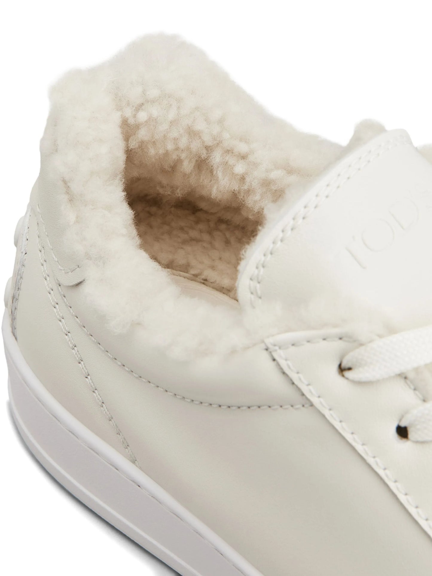 shearling-trimmed sneakers