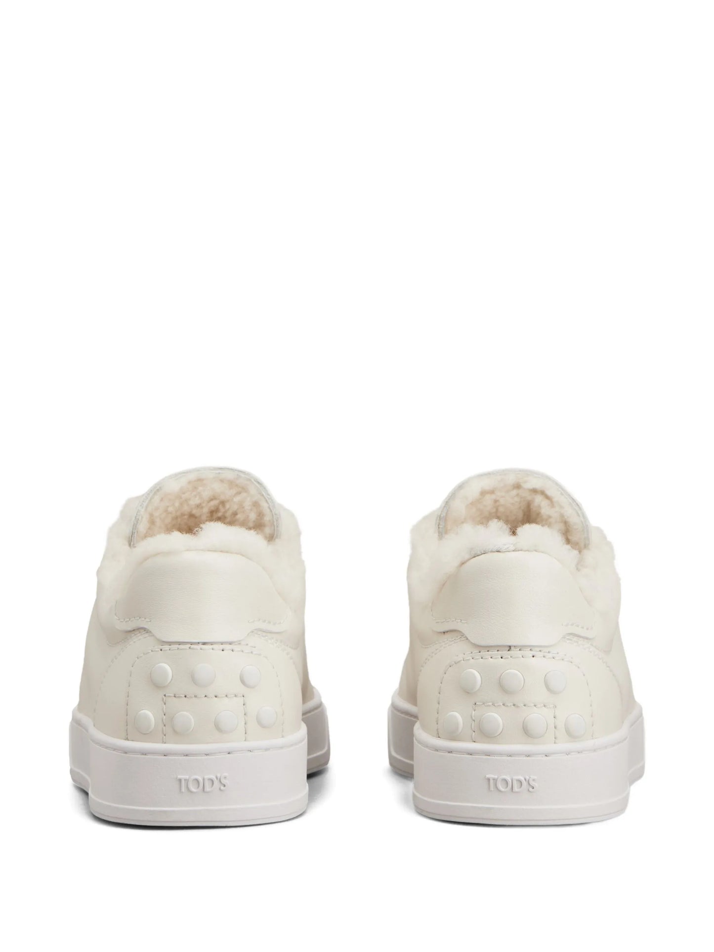 shearling-trimmed sneakers