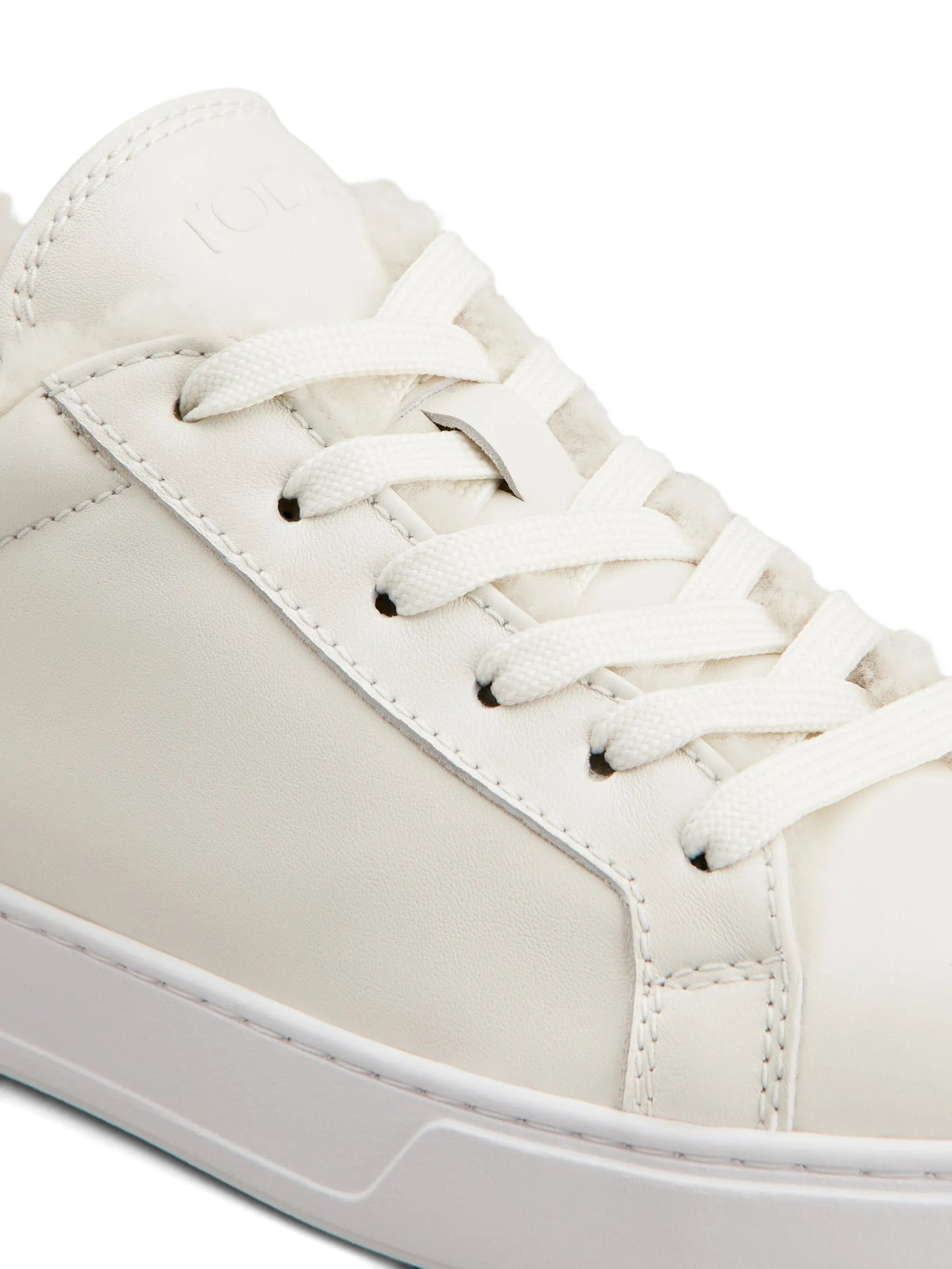 shearling-trimmed sneakers