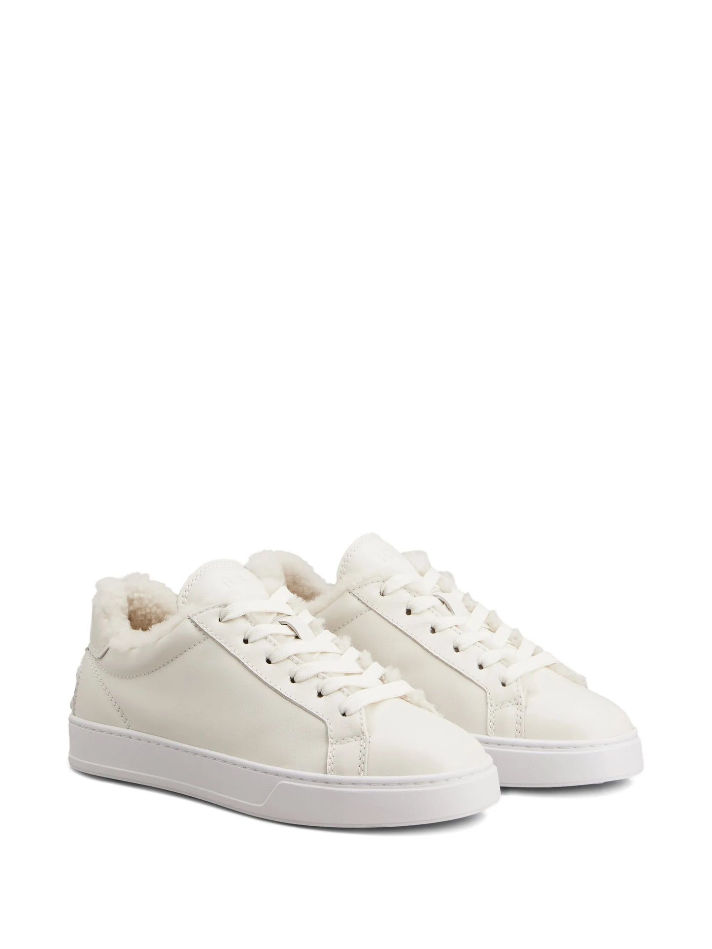 shearling-trimmed sneakers