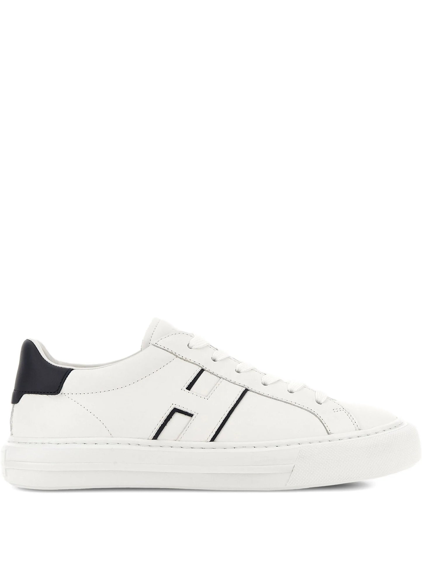 H691 logo-embellished leather sneakers