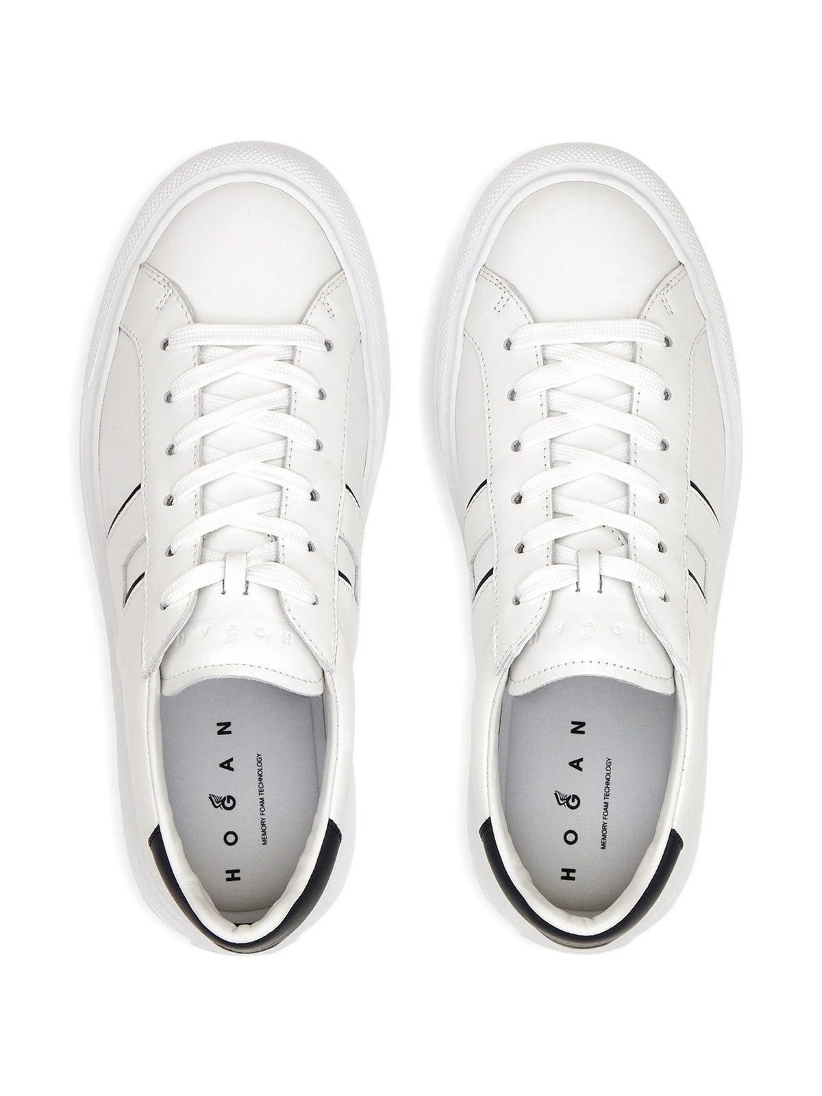 Rebel logo-embellished leather sneakers