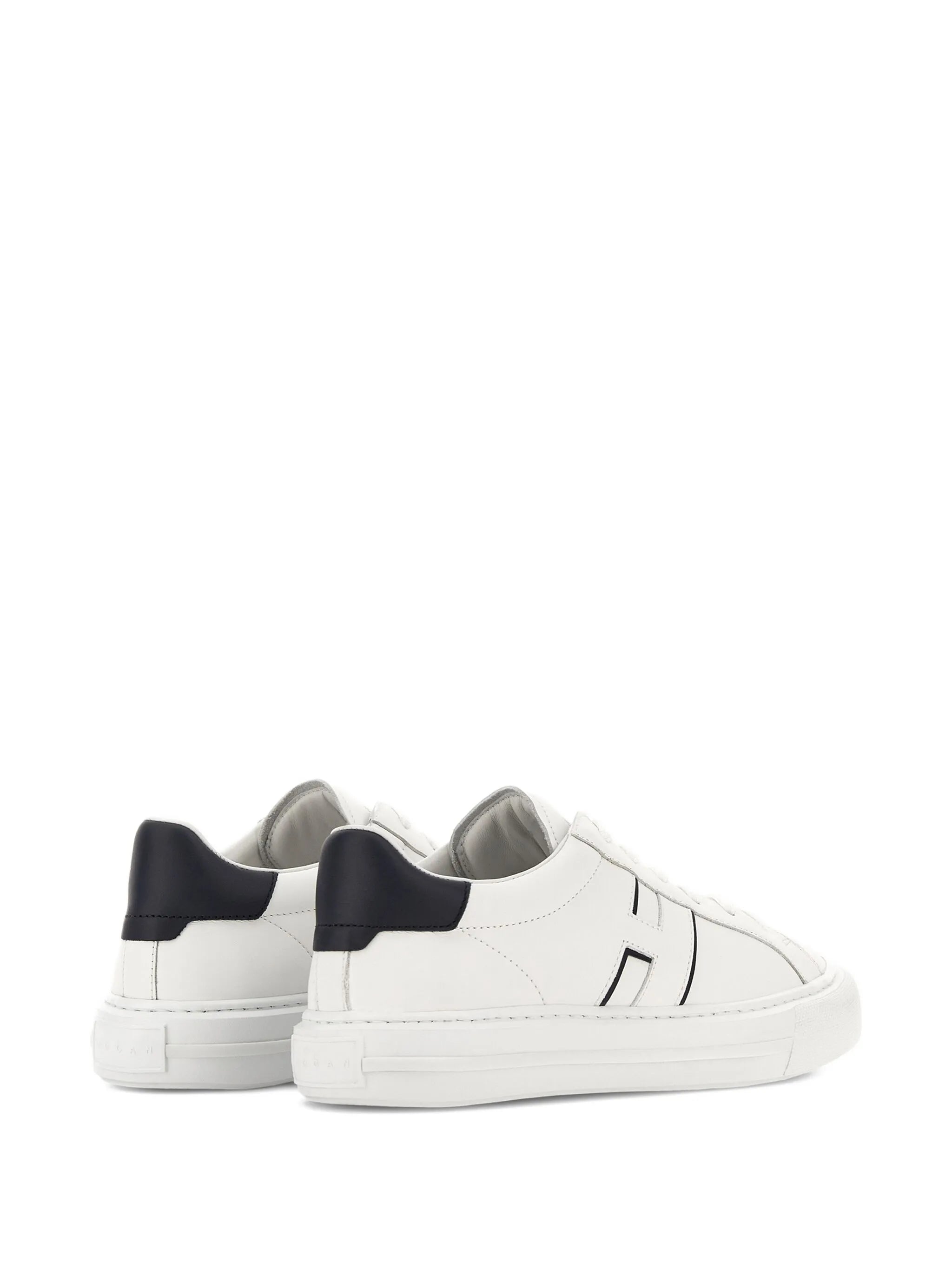 Rebel logo-embellished leather sneakers