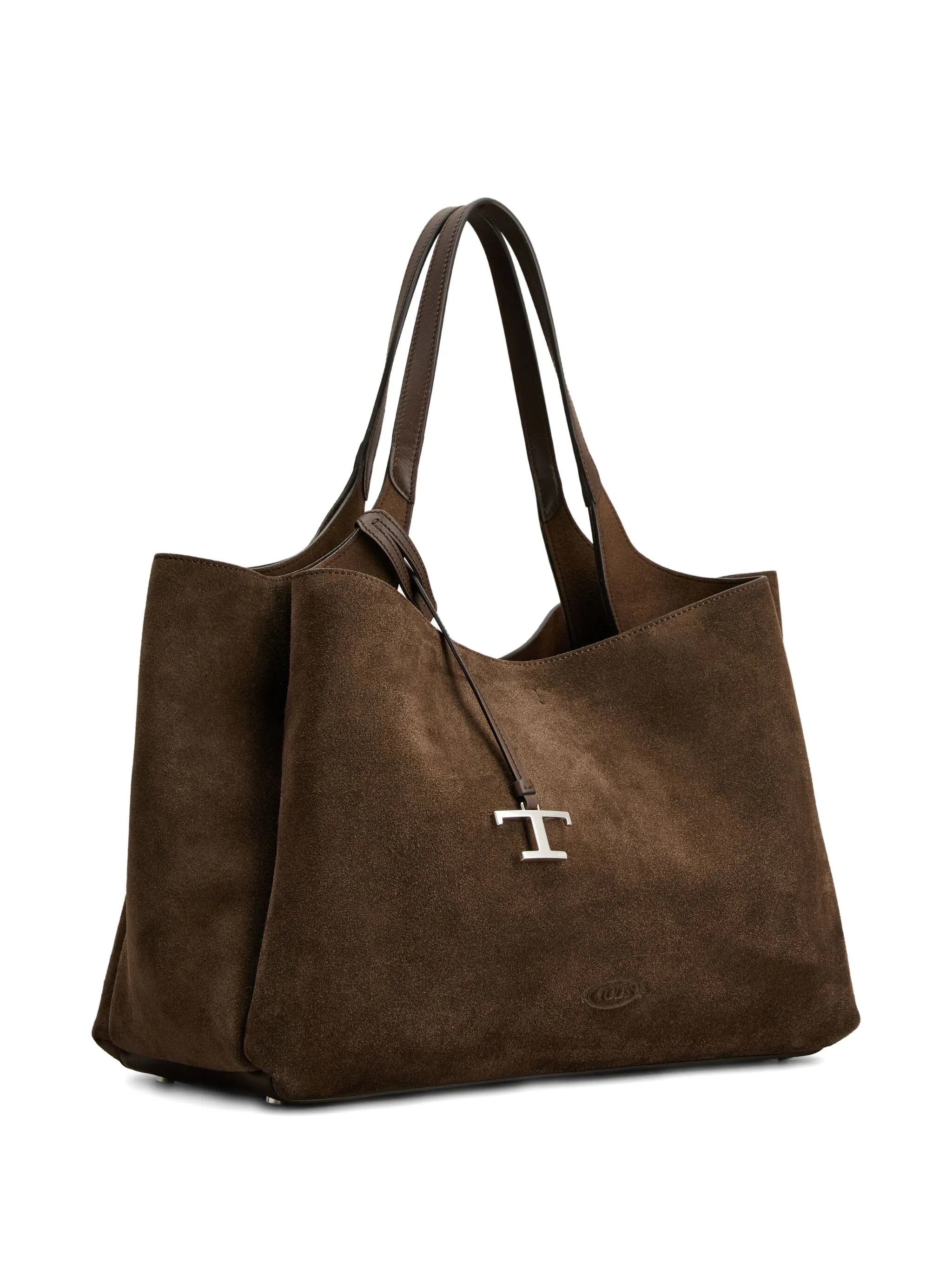 medium suede tote bag