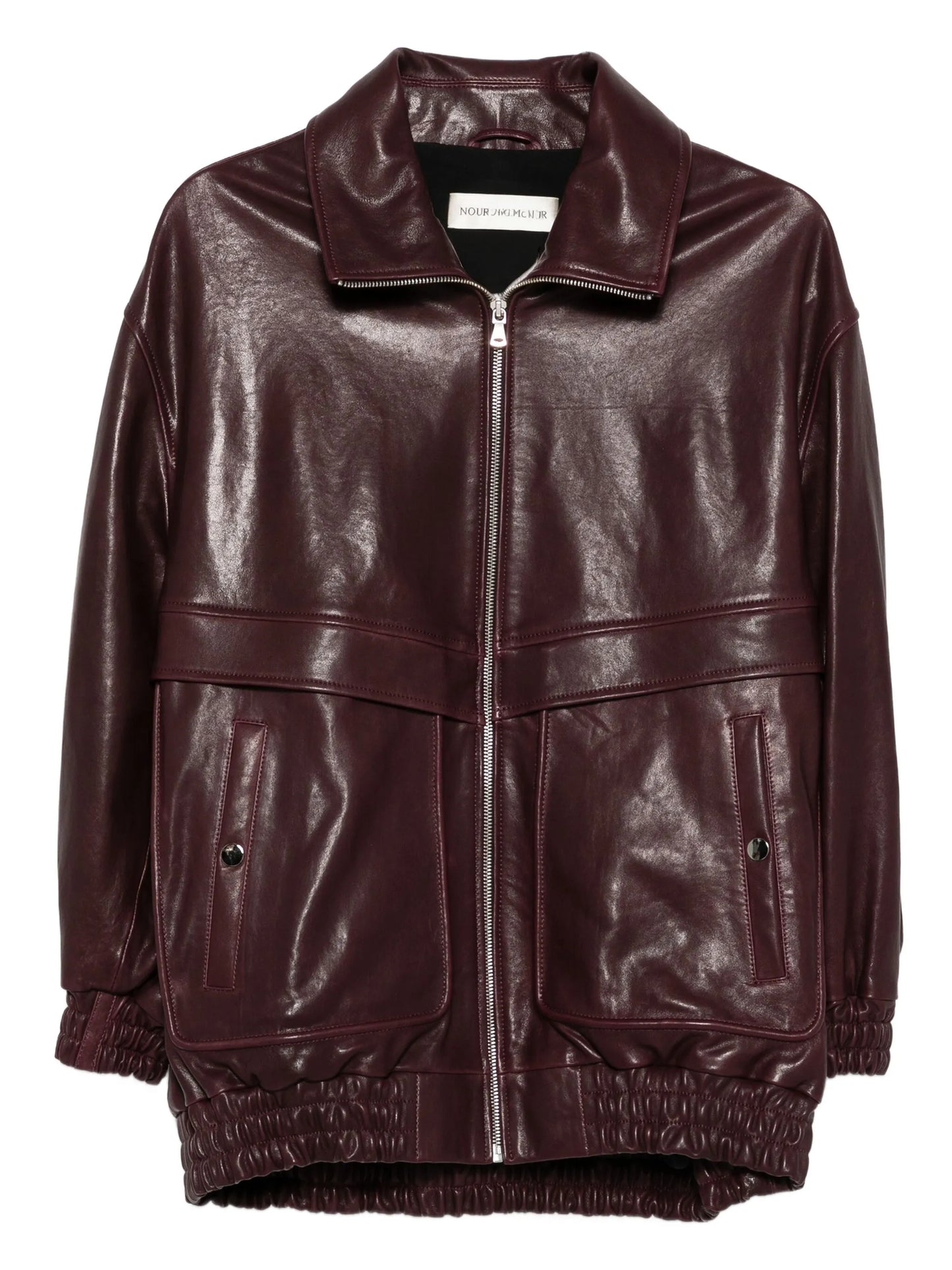 leather bomber jacket