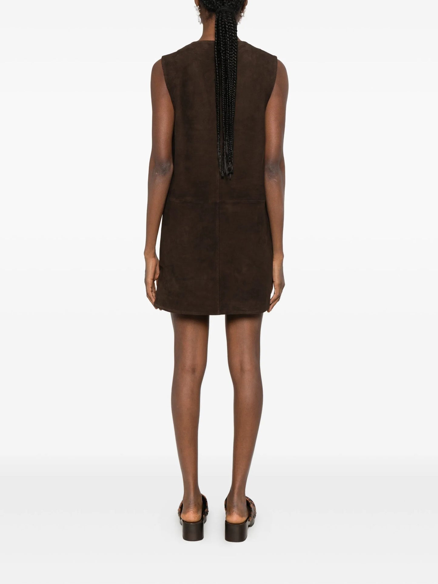 Fountain suede mini dress