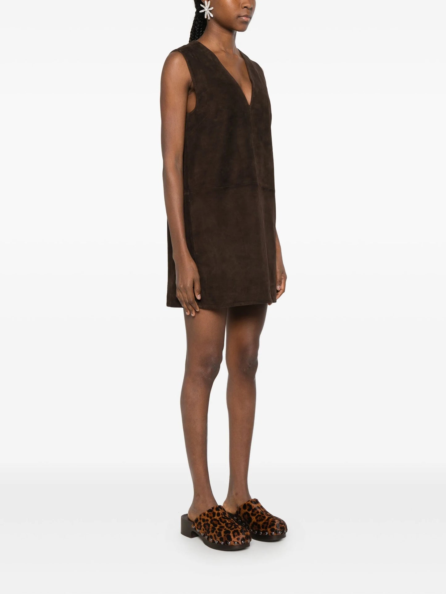 Fountain suede mini dress
