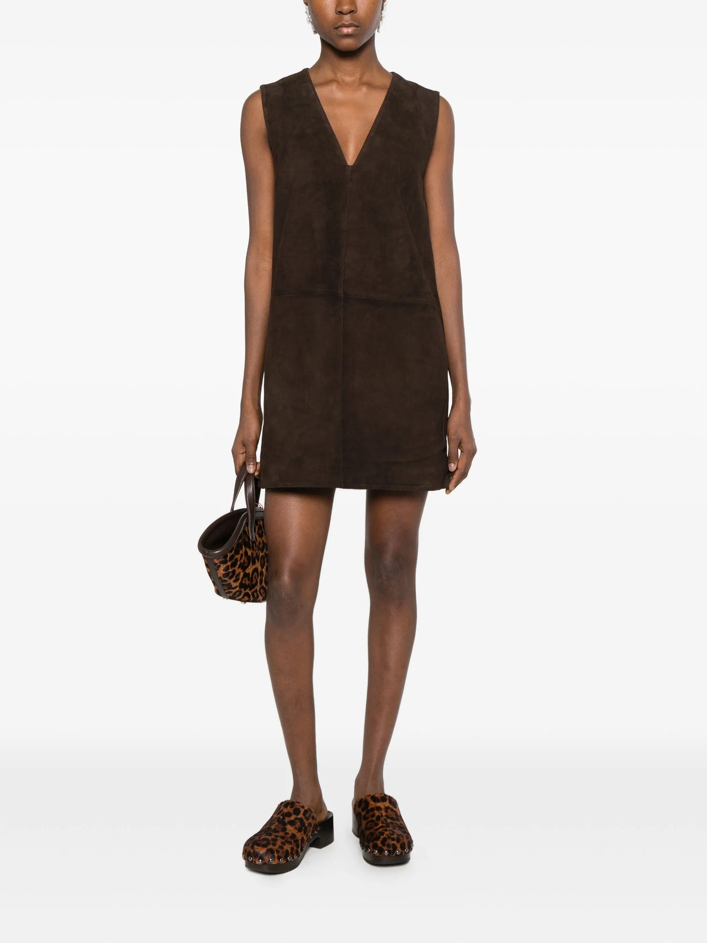 Fountain suede mini dress