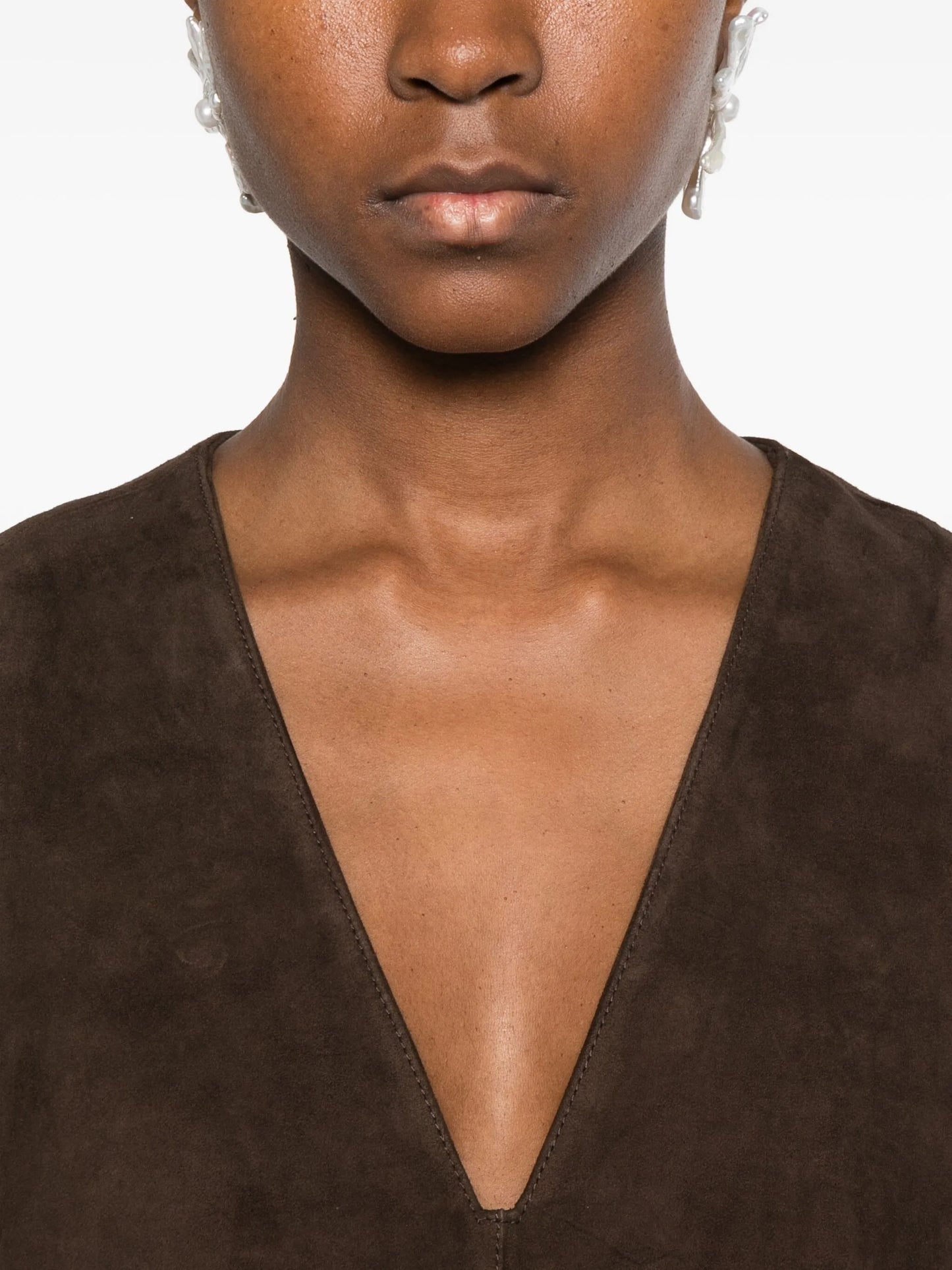 Fountain suede mini dress