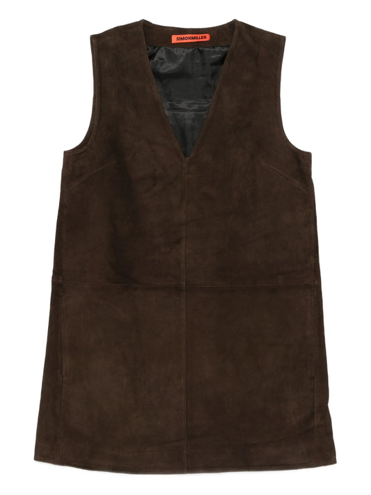 Fountain suede mini dress