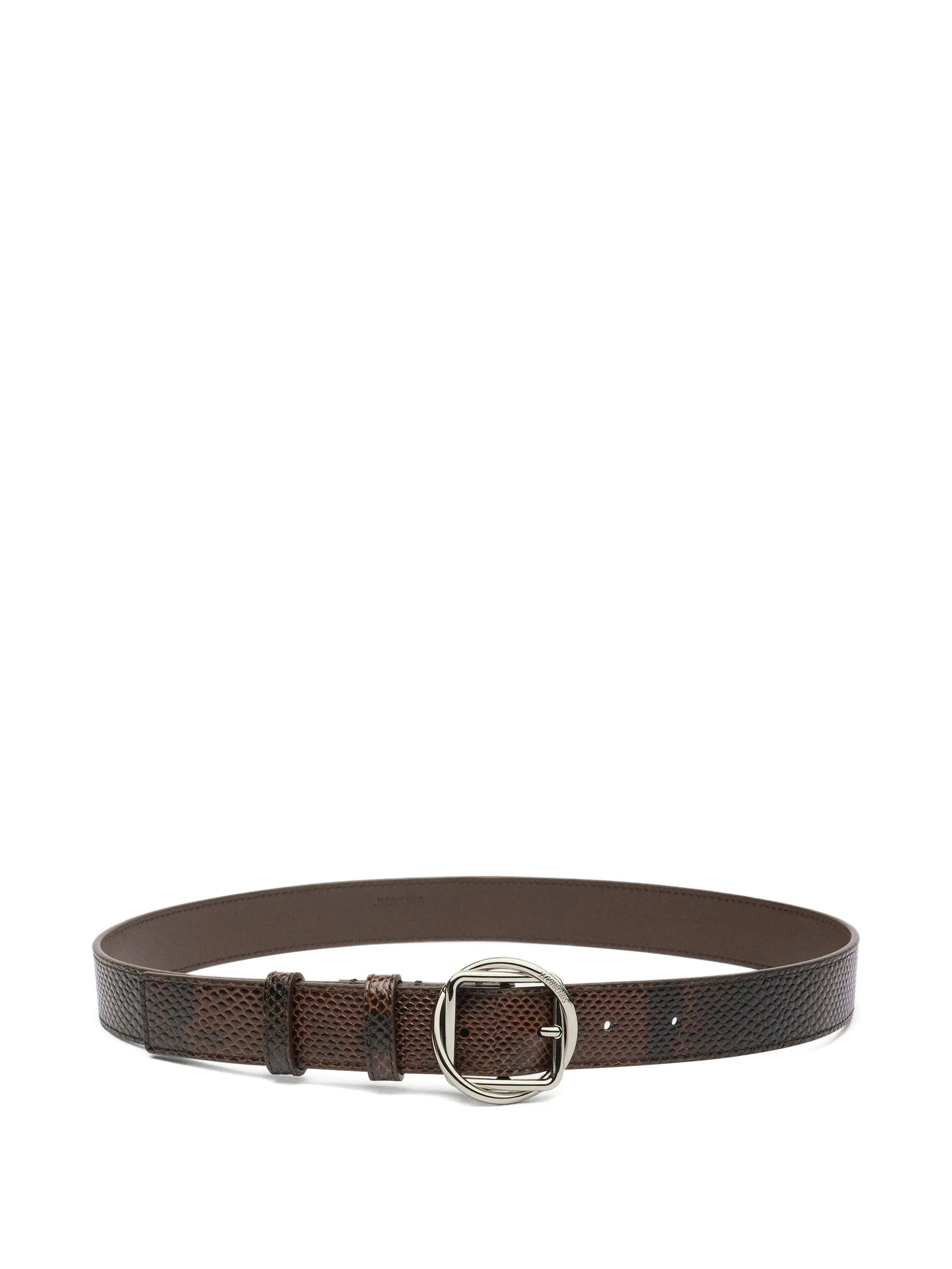 The Salon textured buckle belt