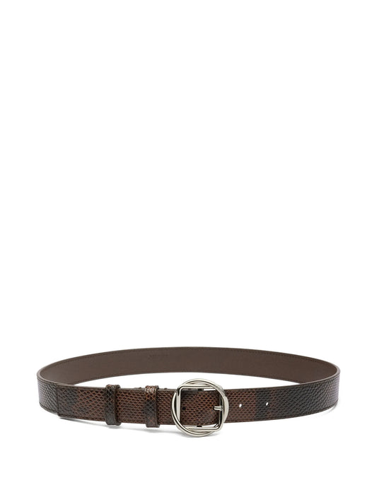 The Salon textured buckle belt