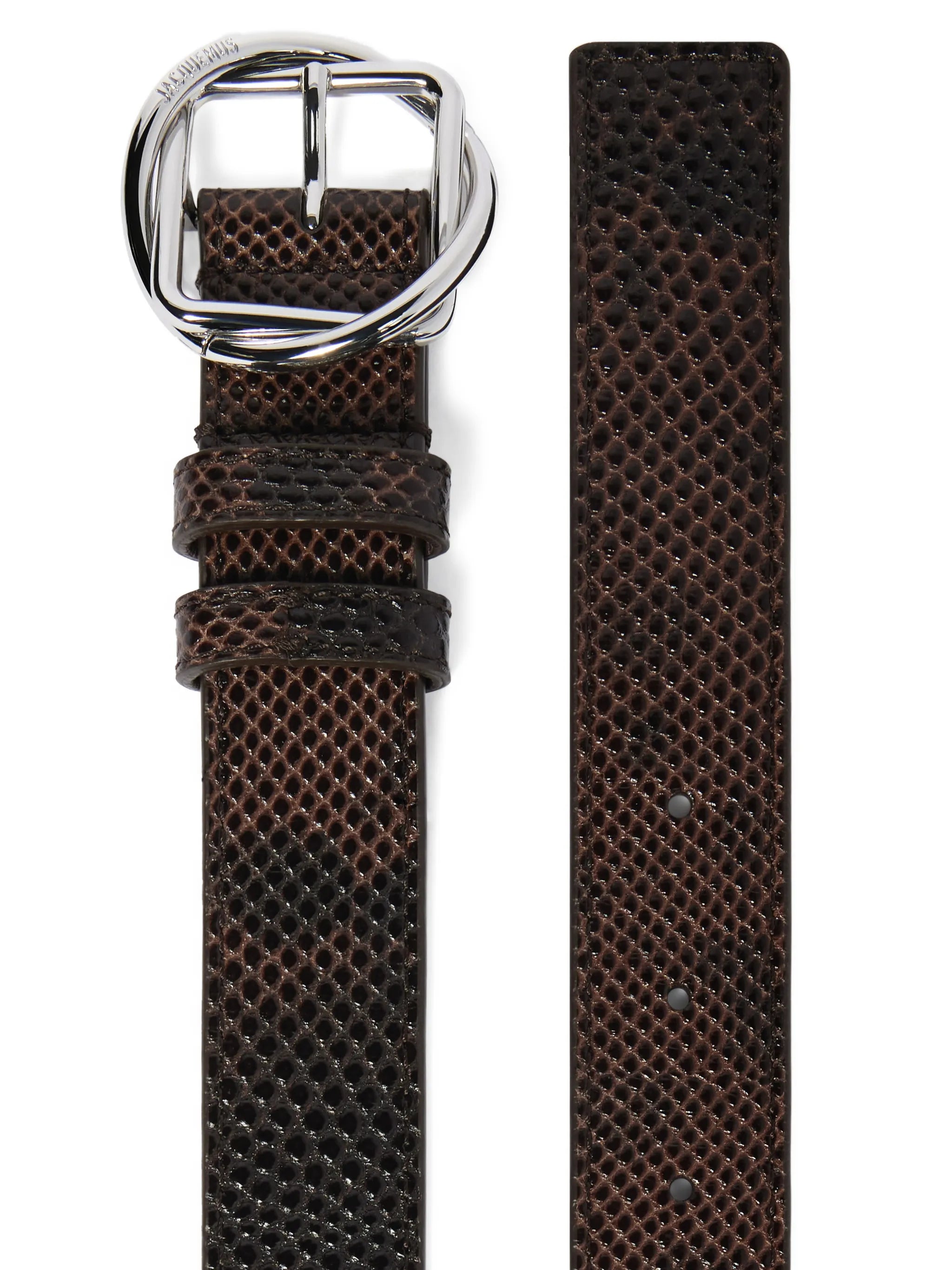 The Salon textured buckle belt