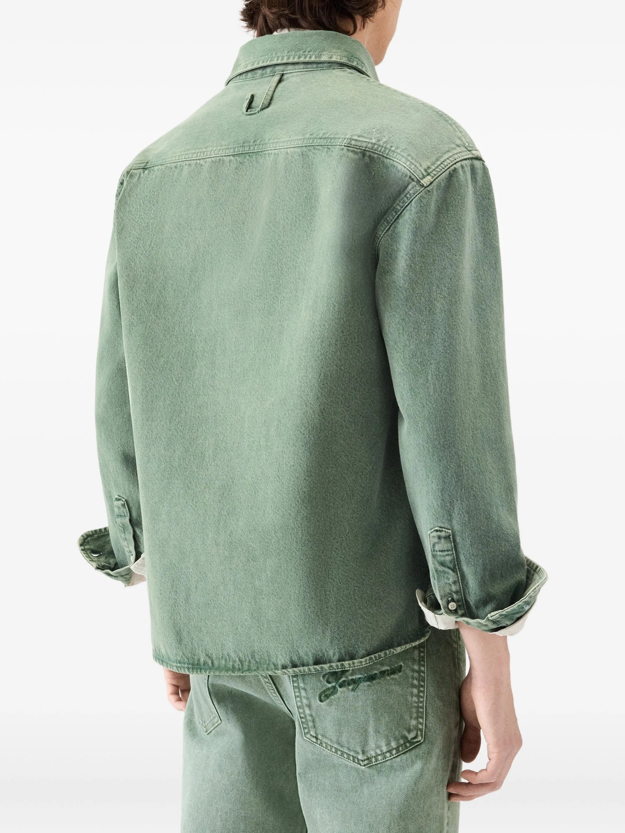 faded denim shirt