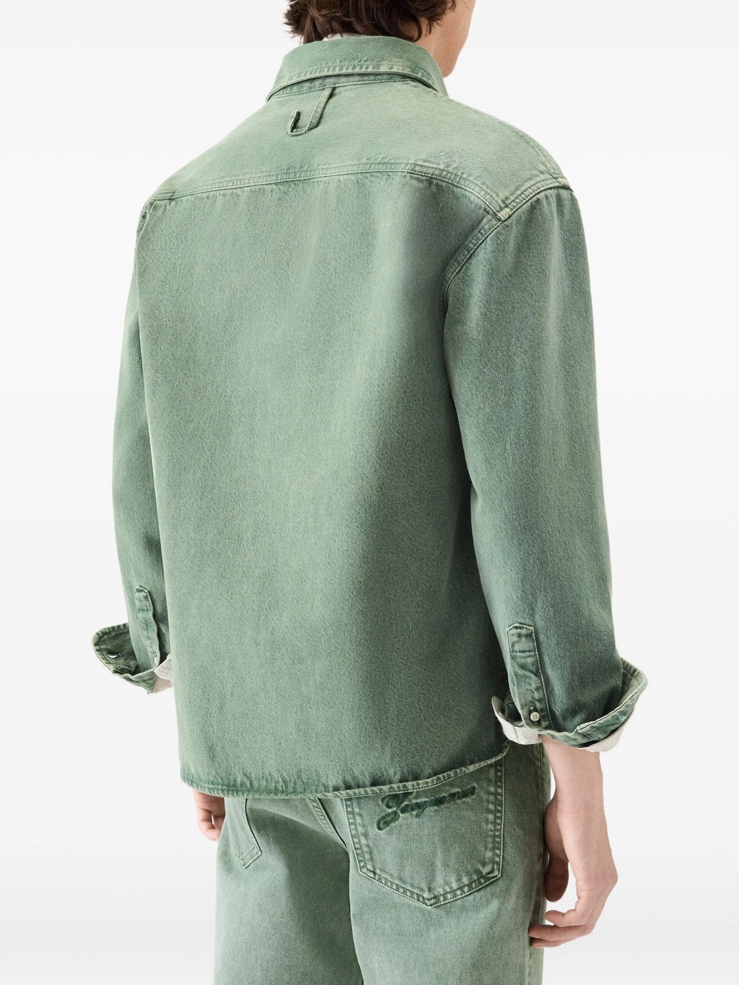 faded denim shirt