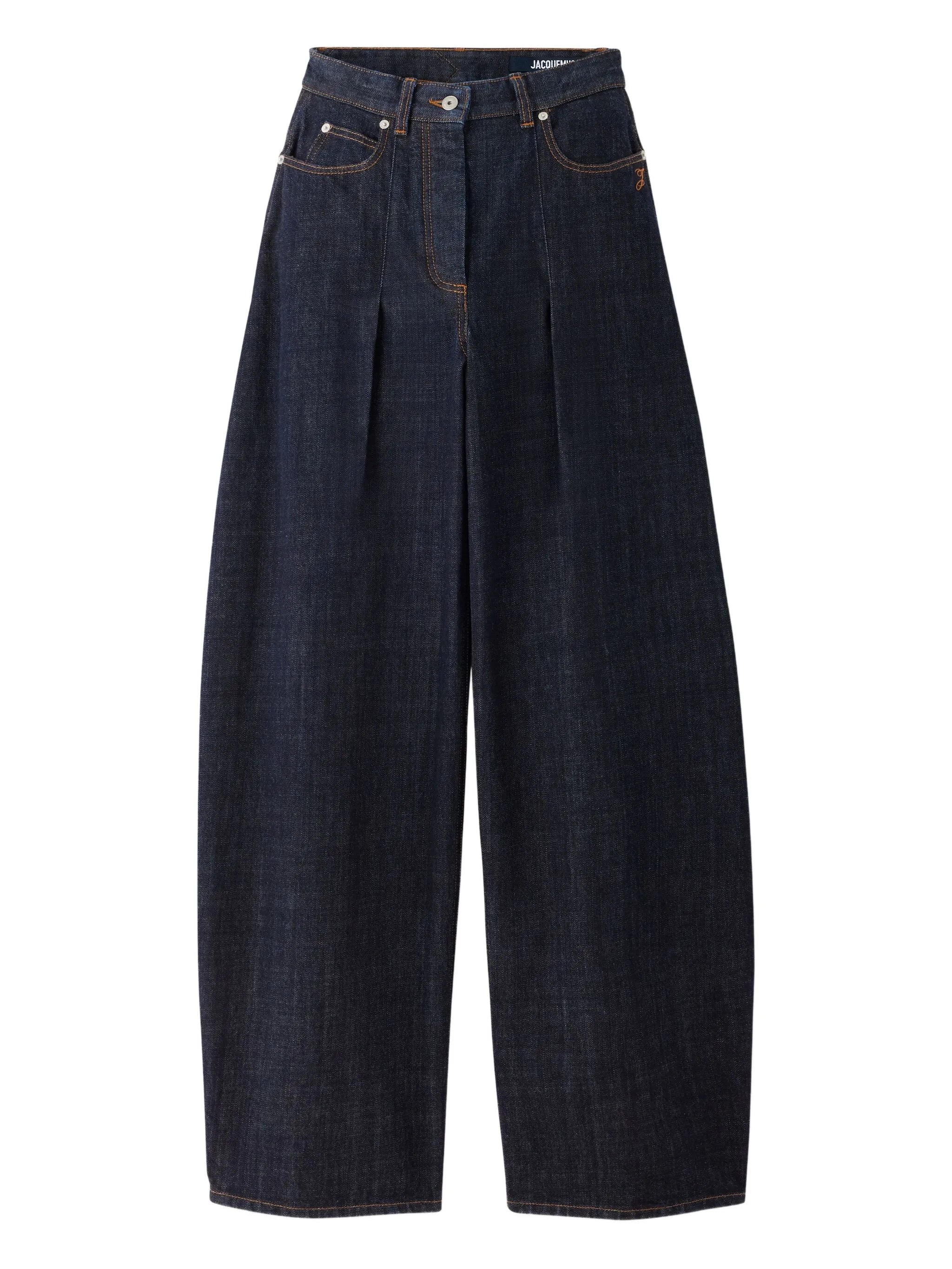 Le De-Nîmes Ovalo pleated jeans