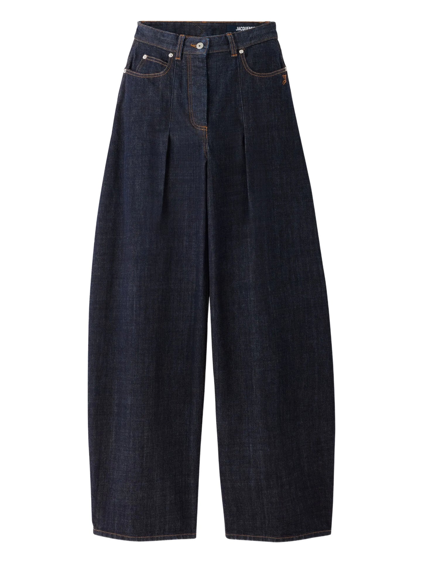 Le De-Nîmes Ovalo pleated jeans