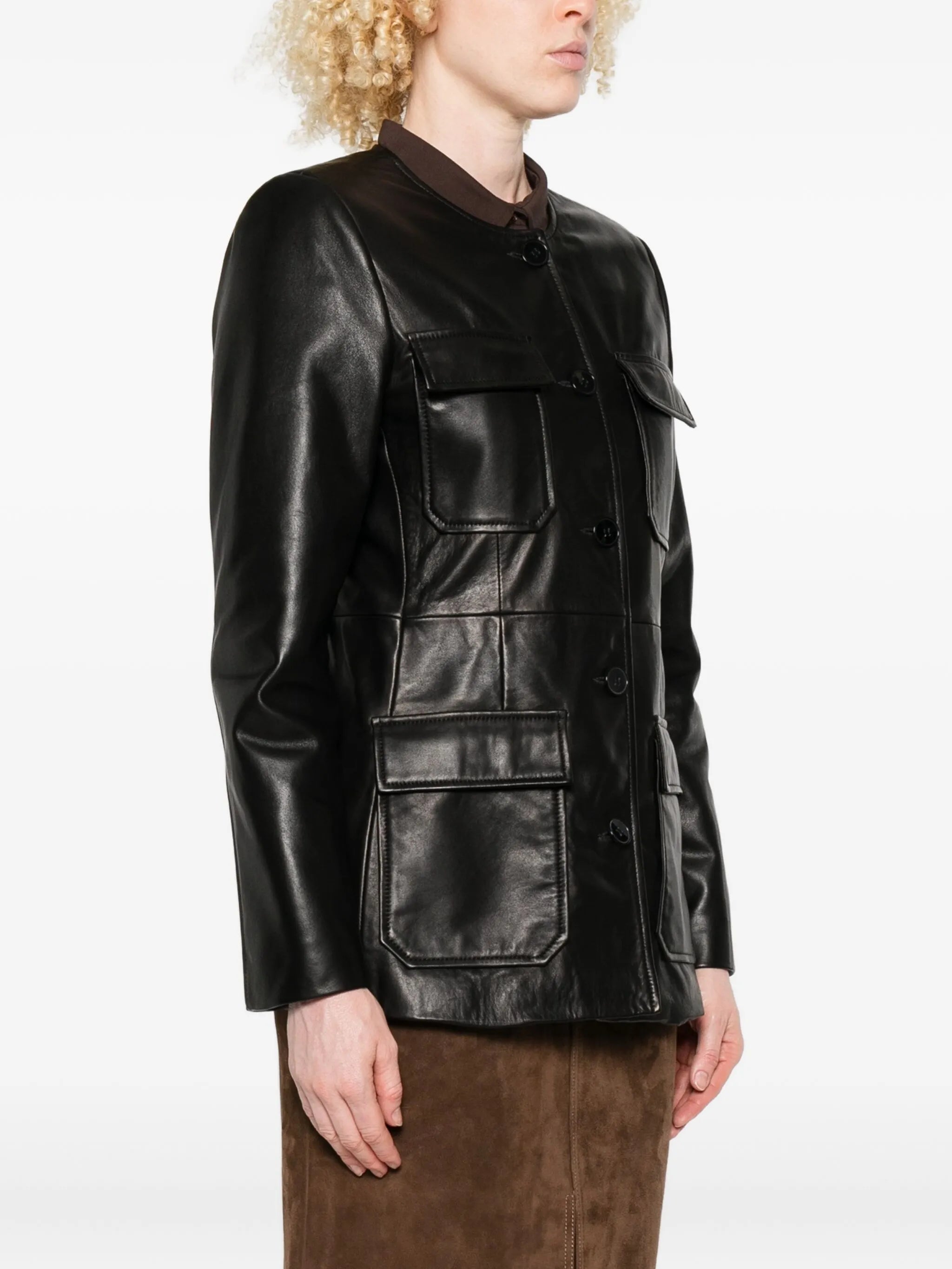 leather blazer