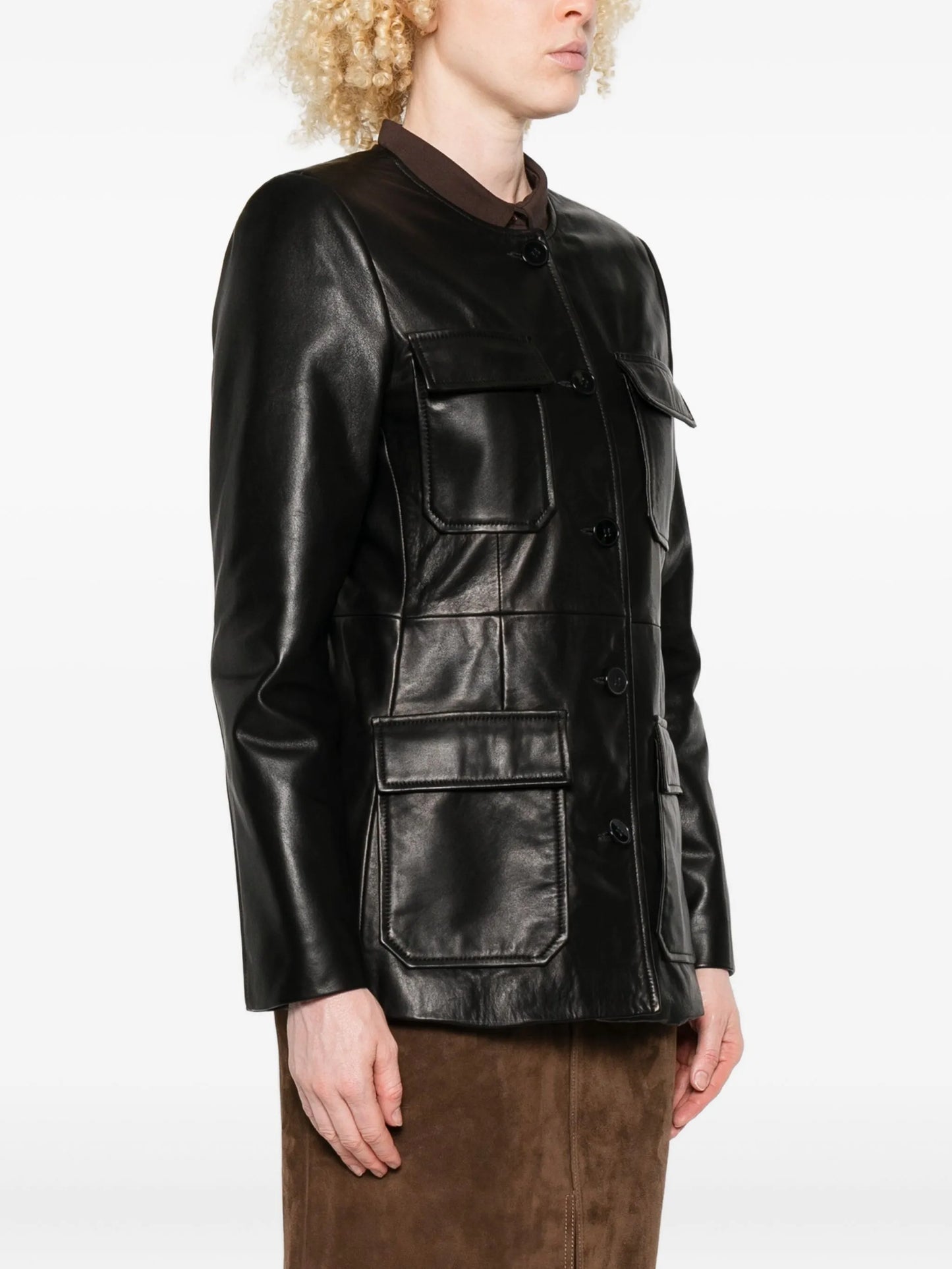 leather blazer