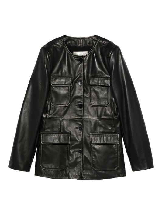 leather blazer