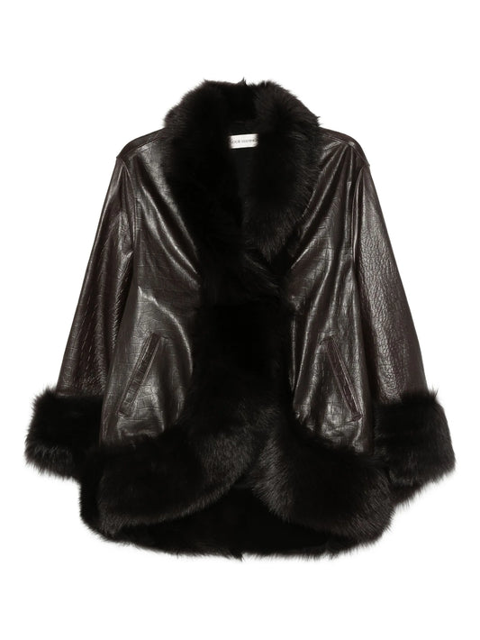 Sabine fur-trimmed coat