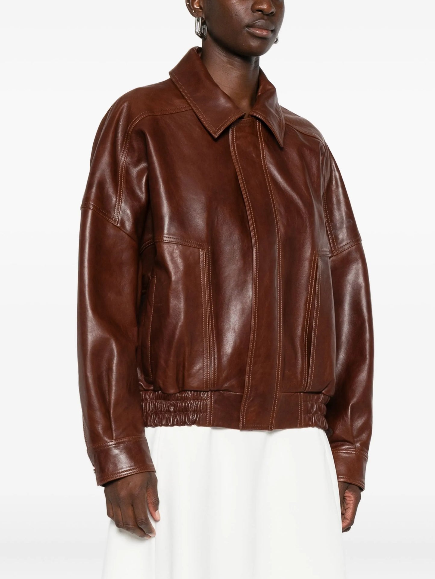 Dalme leather bomber jacket