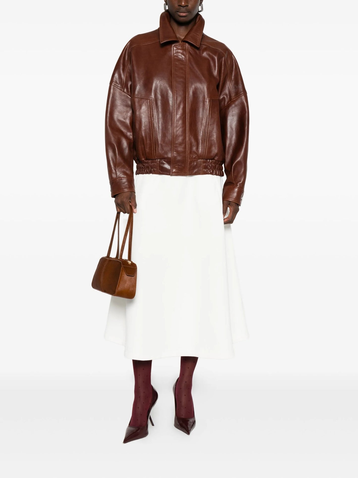 Dalme leather bomber jacket