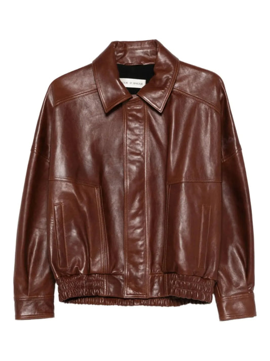 Dalme leather bomber jacket