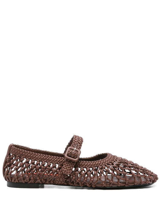 leather ballet flats