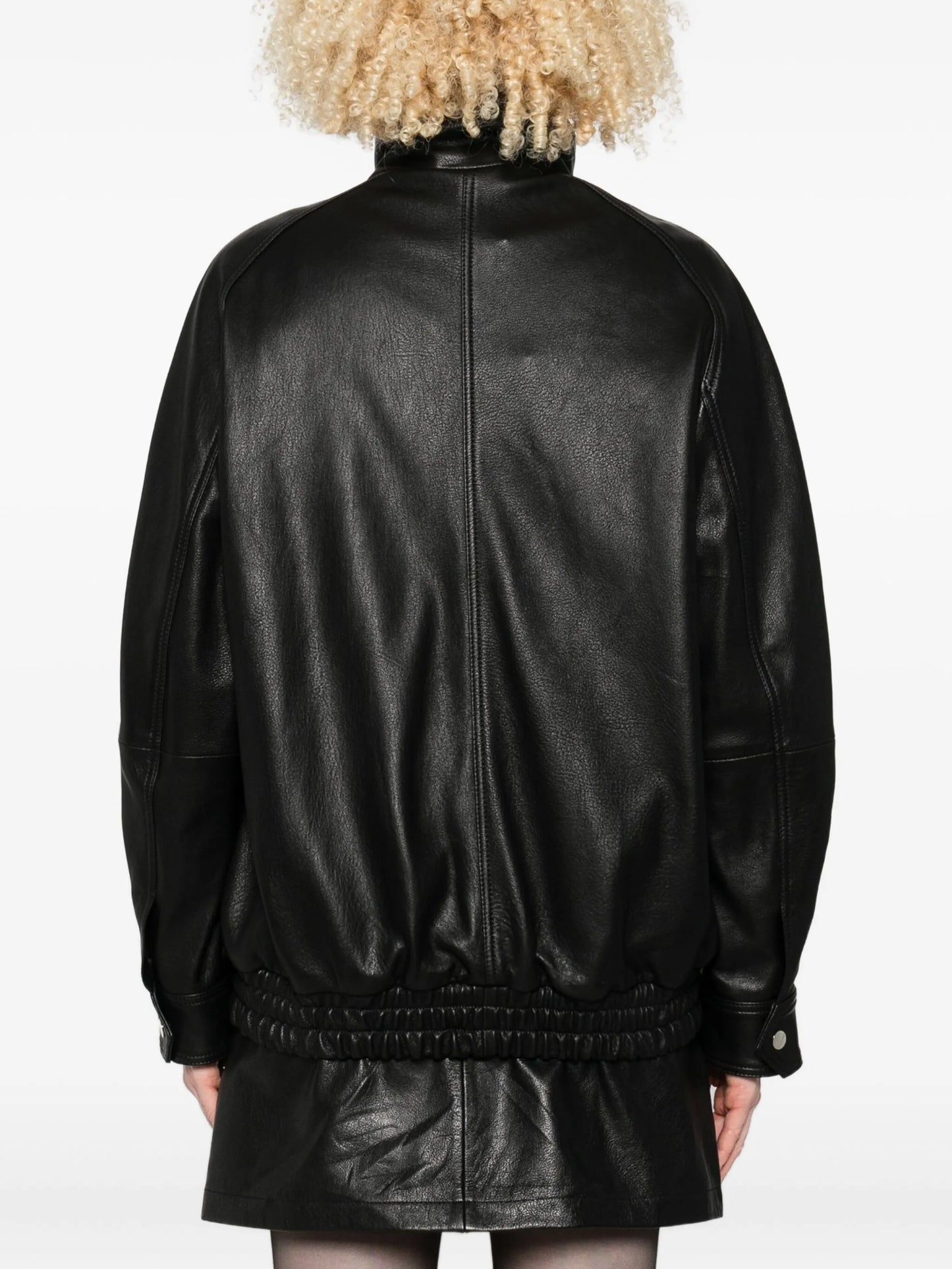 Artiste leather bomber jacket