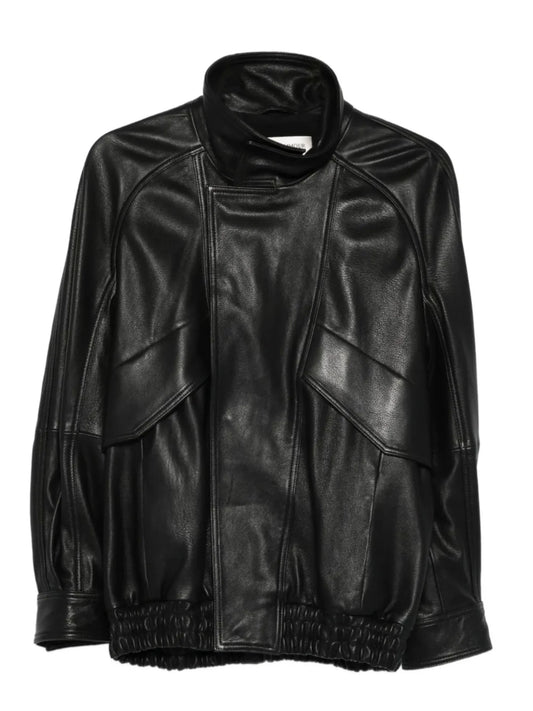 Artiste leather bomber jacket