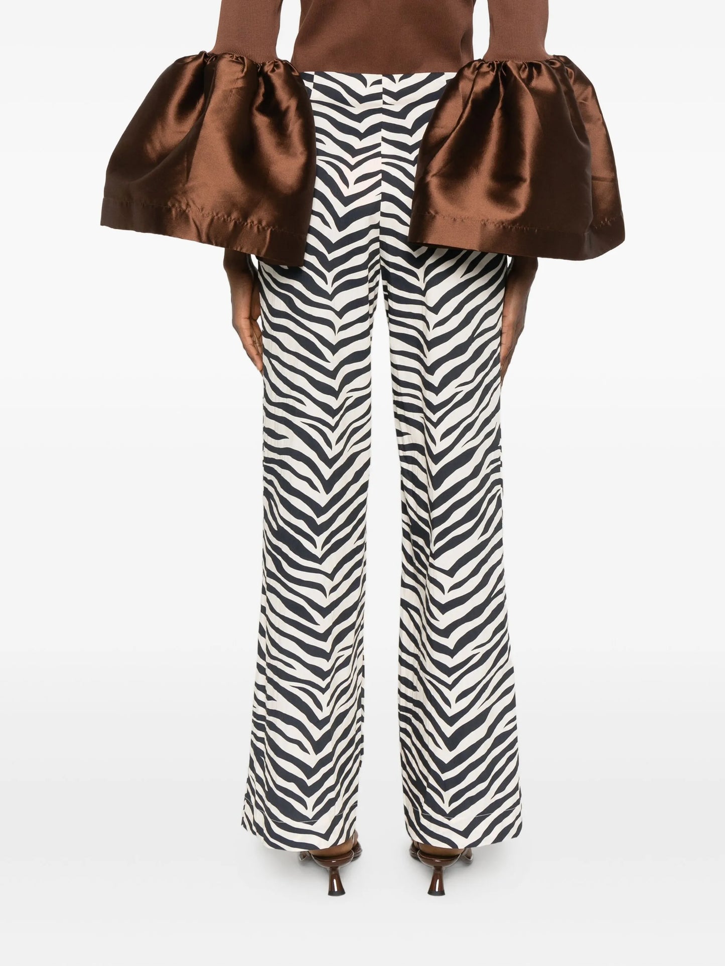 Pia zebra-print trousers