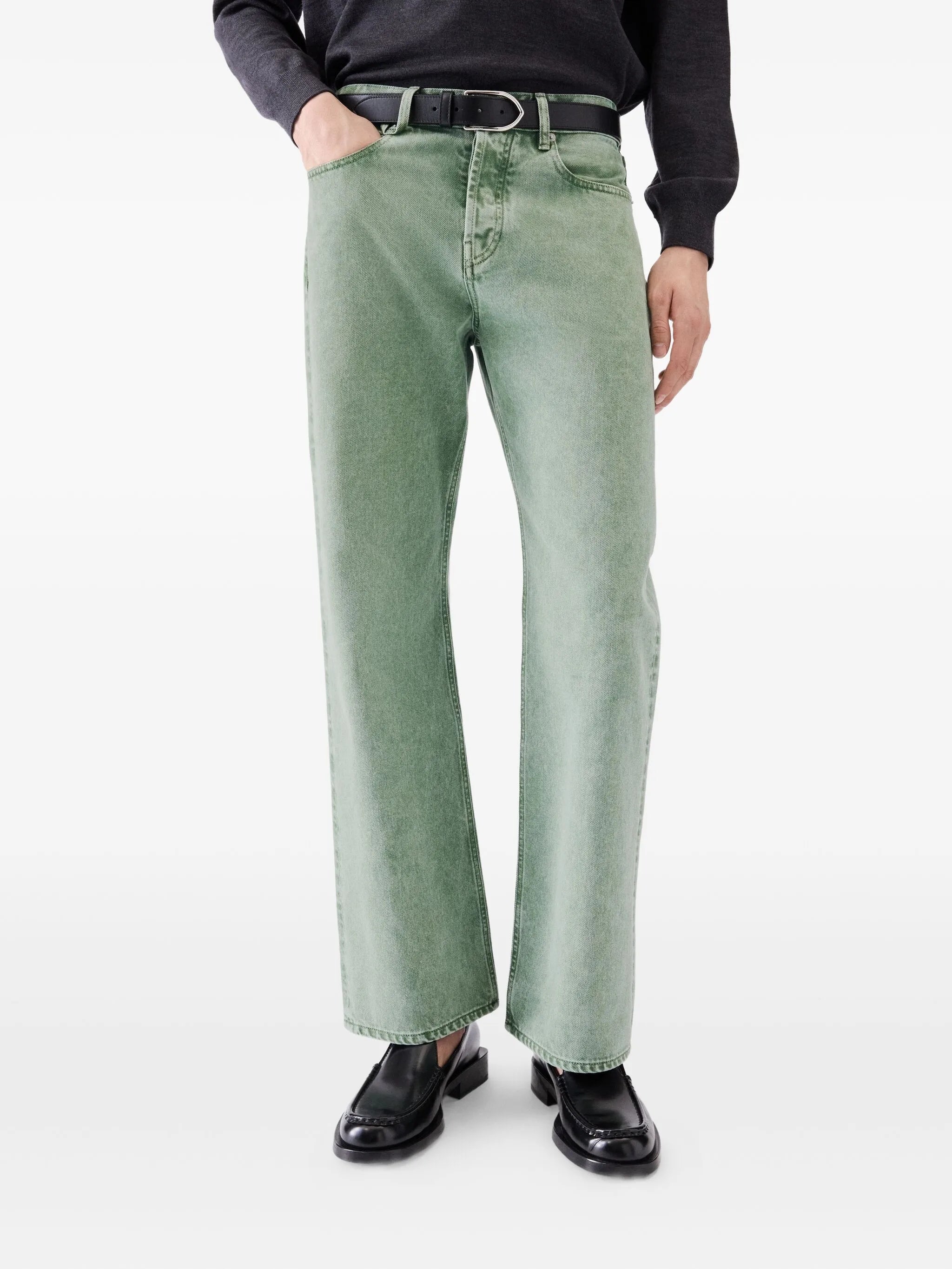 straight-leg jeans