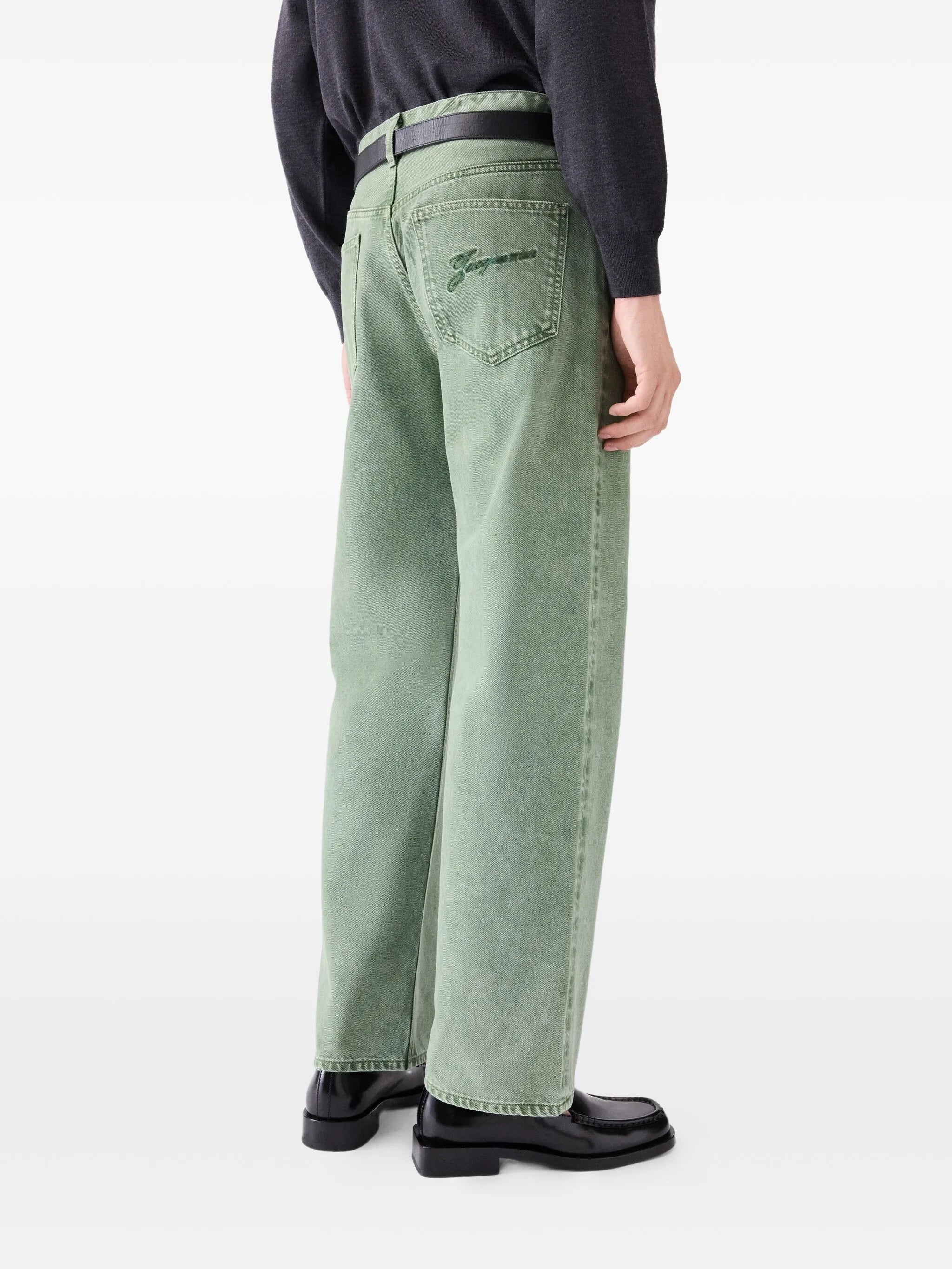 straight-leg jeans