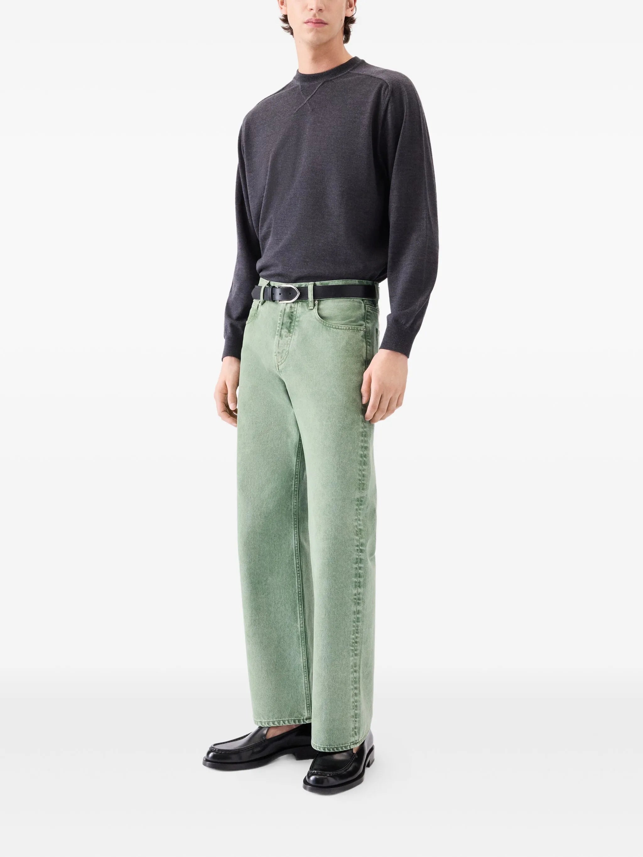 straight-leg jeans