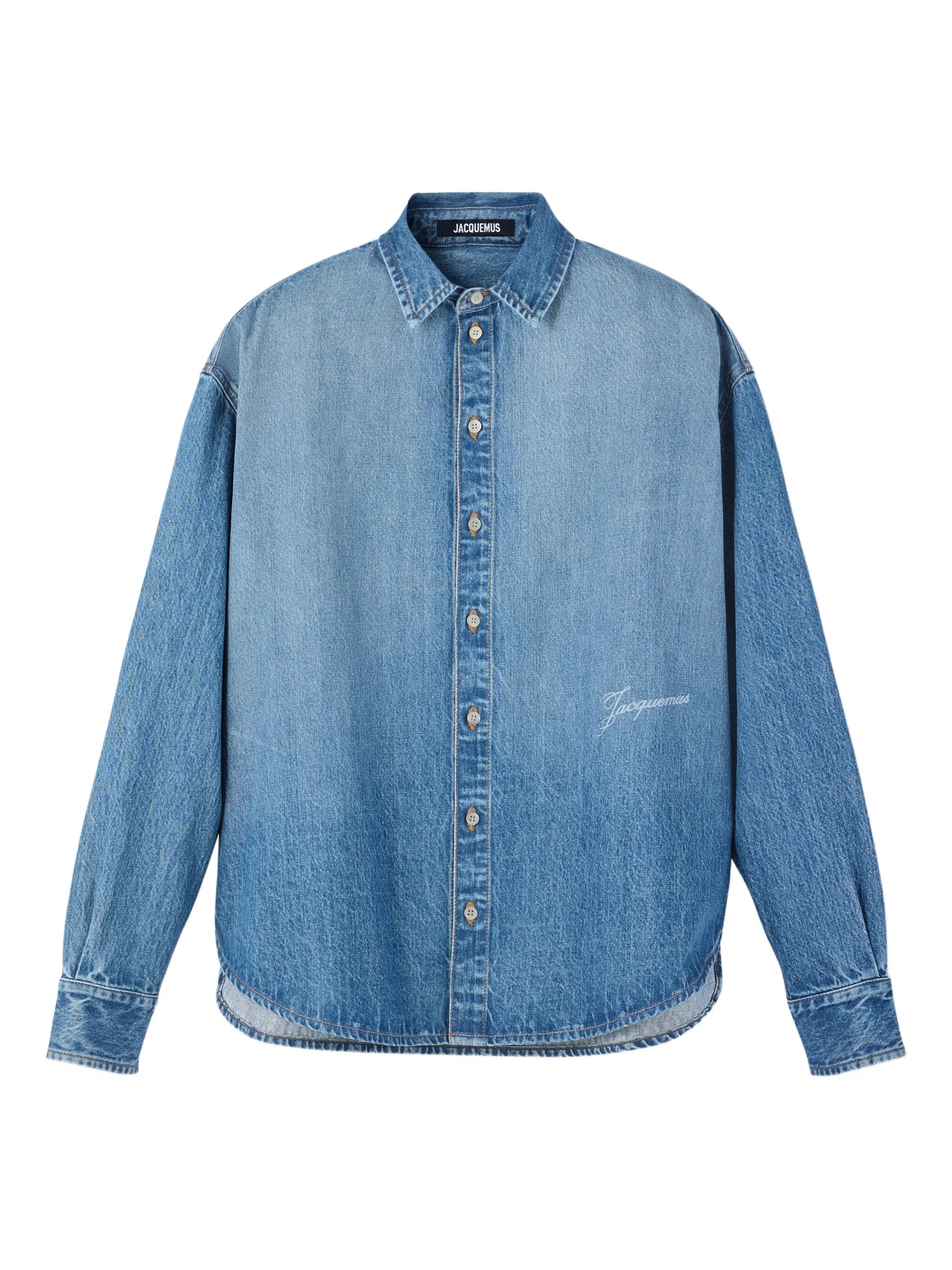 Simon de-Nîmes logo-embroidered shirt