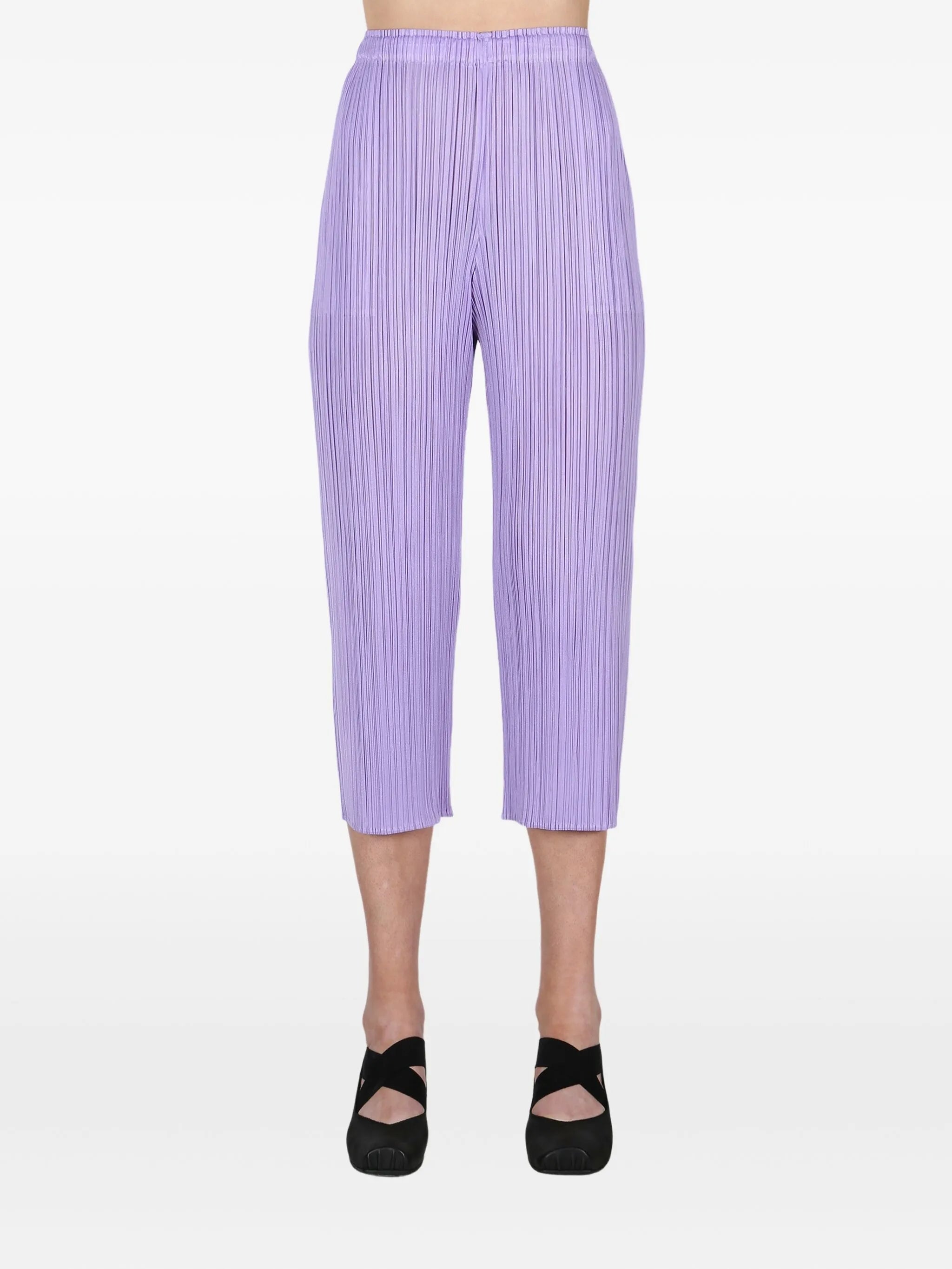 cropped tapered trousers