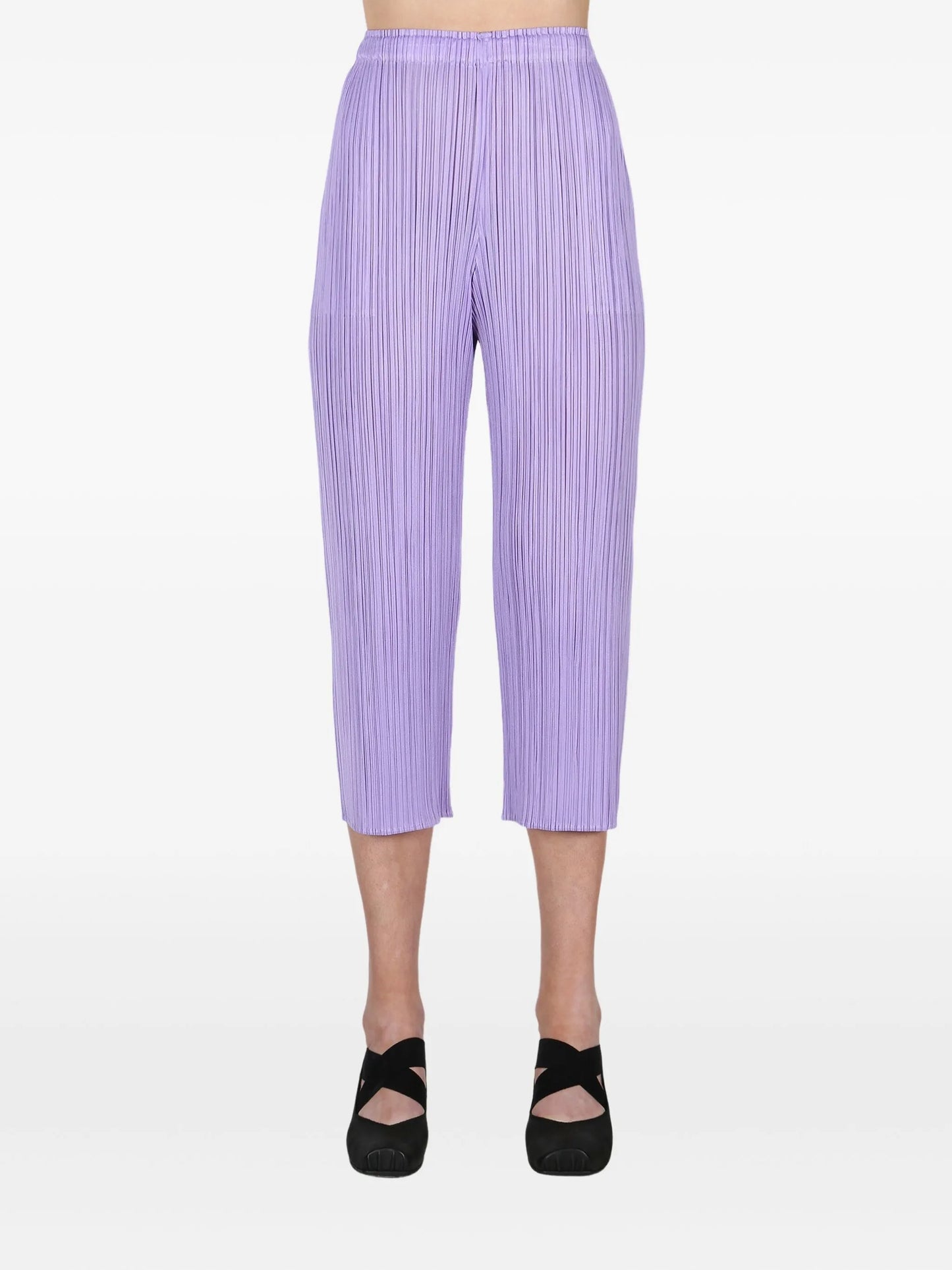 cropped tapered trousers