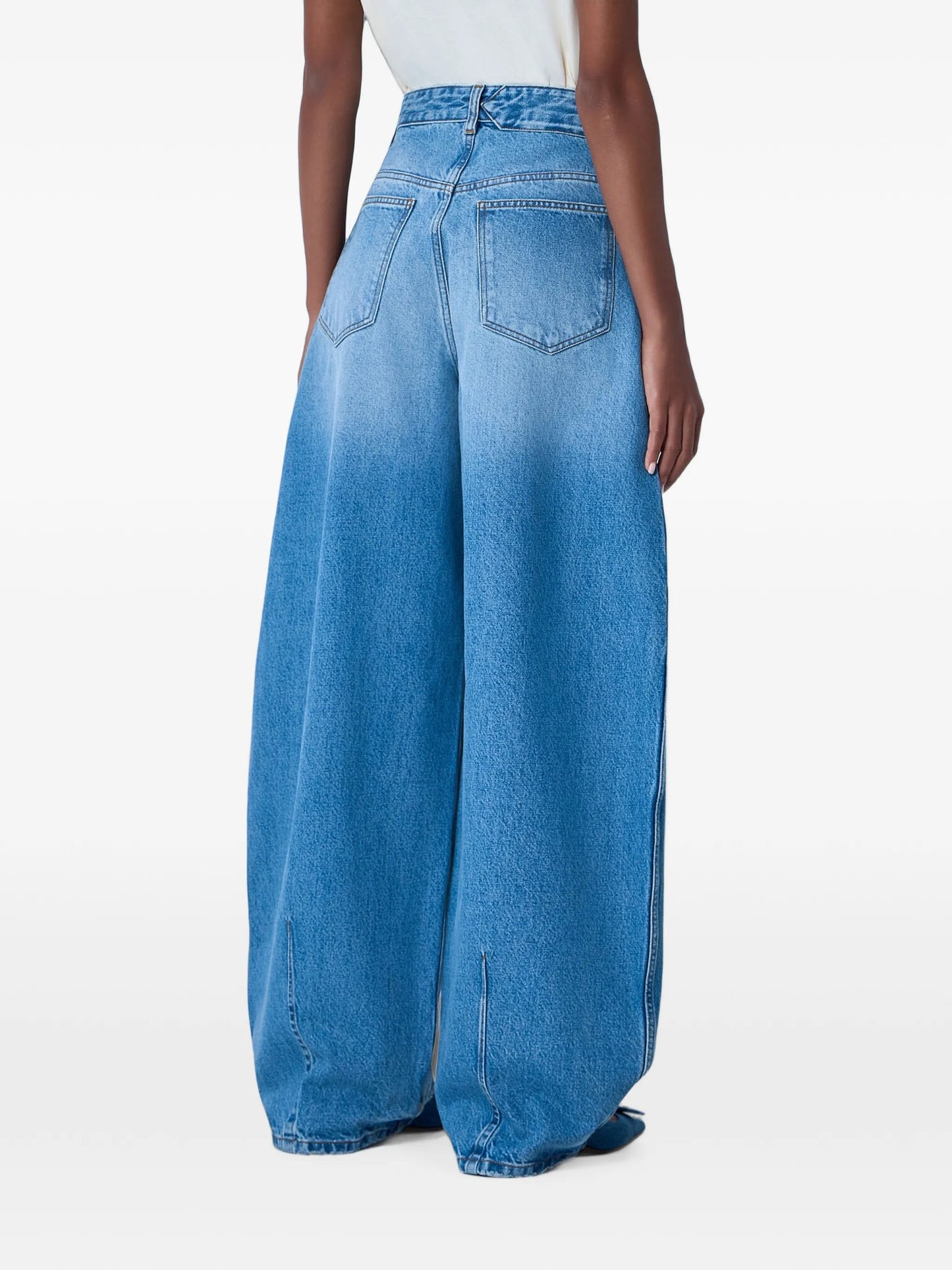 Ovalo de-Nîmes high-waisted jeans