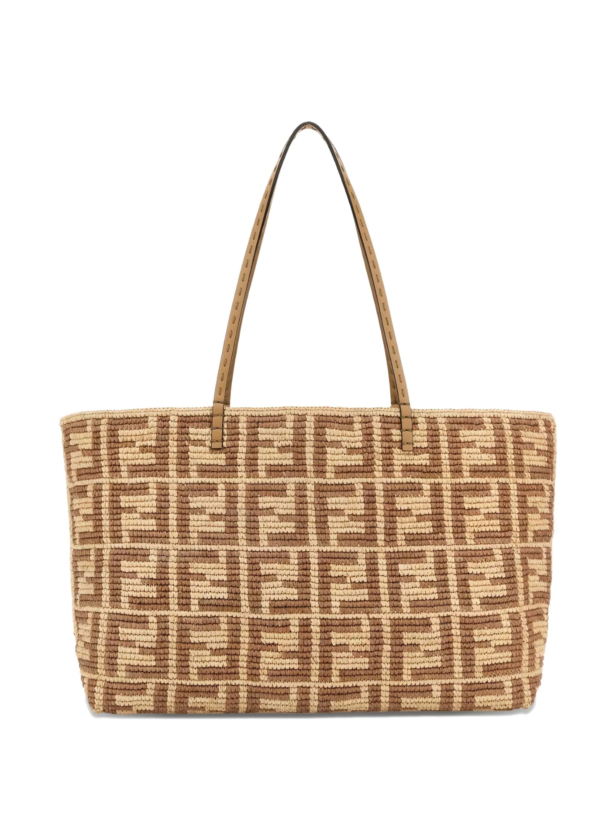 Roll large embroidered tote bag