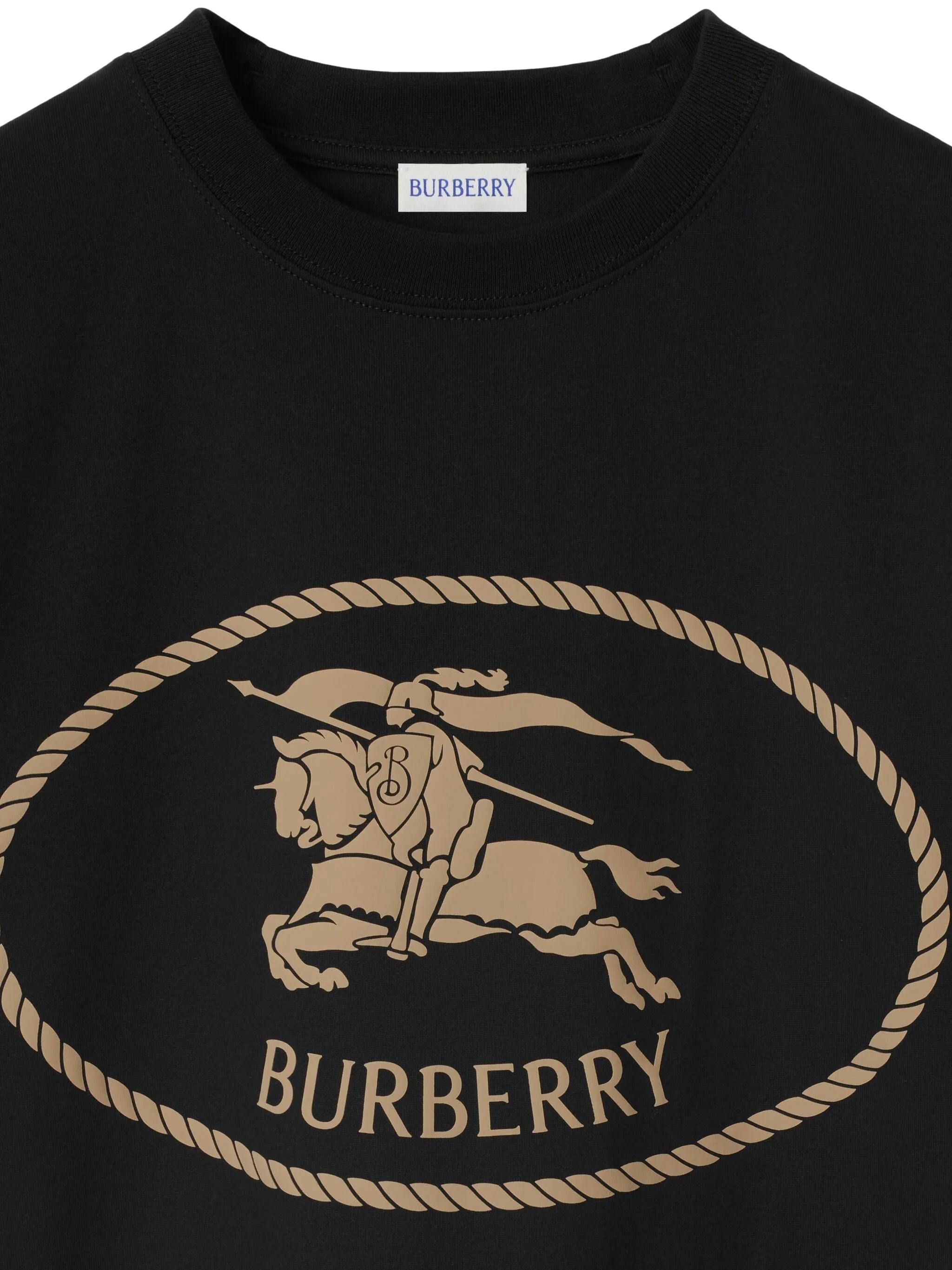 Knight-stamp cotton T-shirt