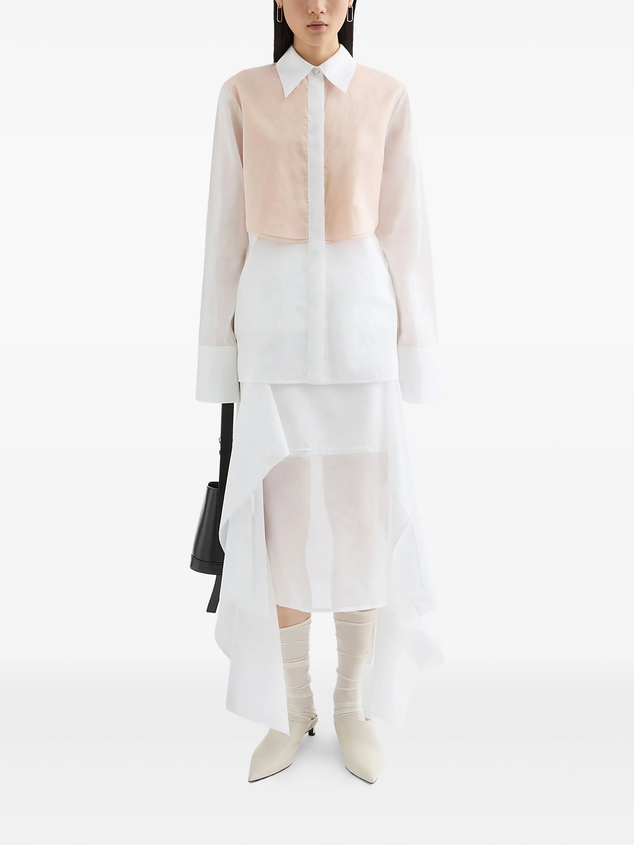 cotton midi skirt